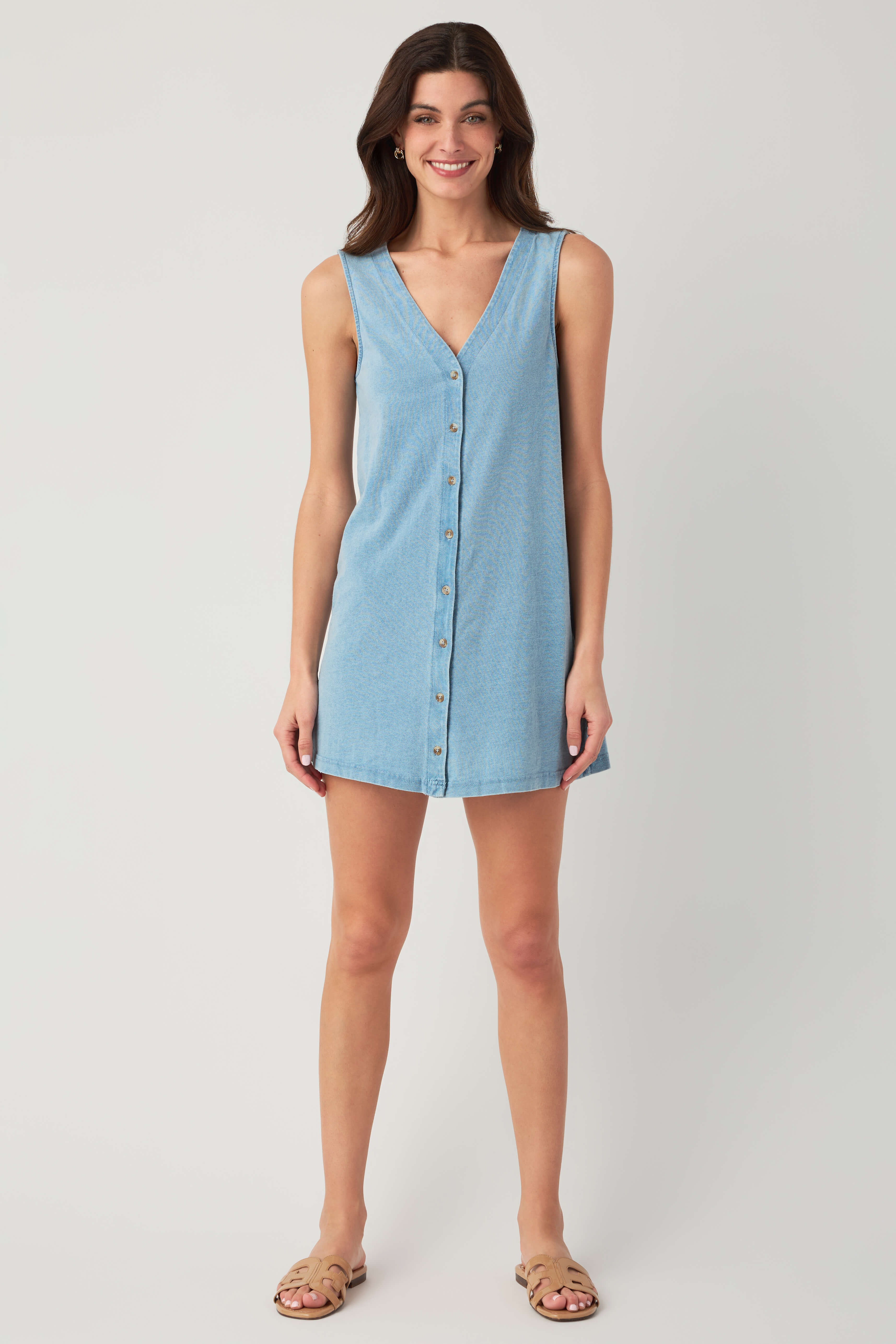 Z Supply Solace Denim Mini Dress