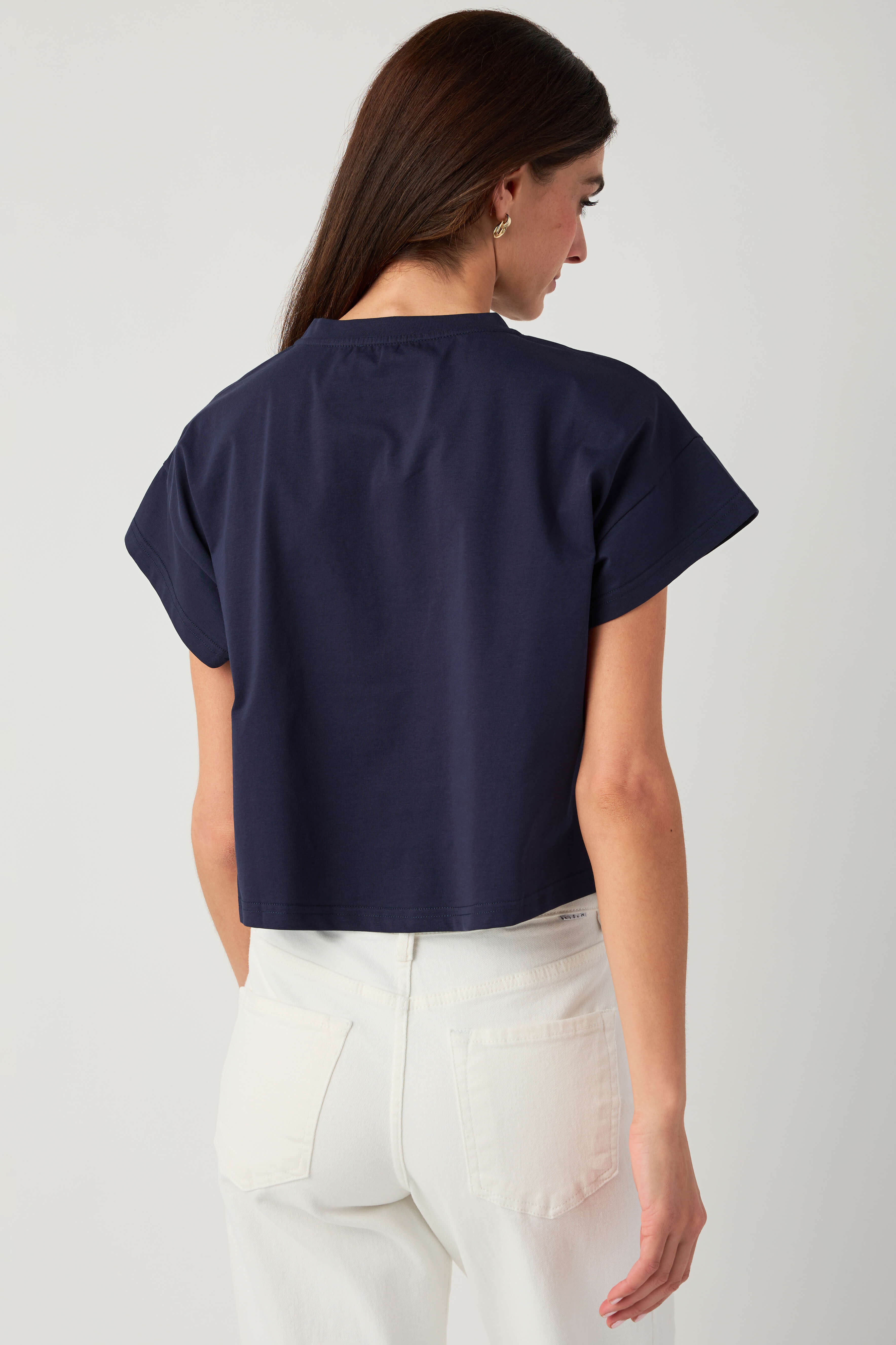 Skies Are Blue Bandana Print Top