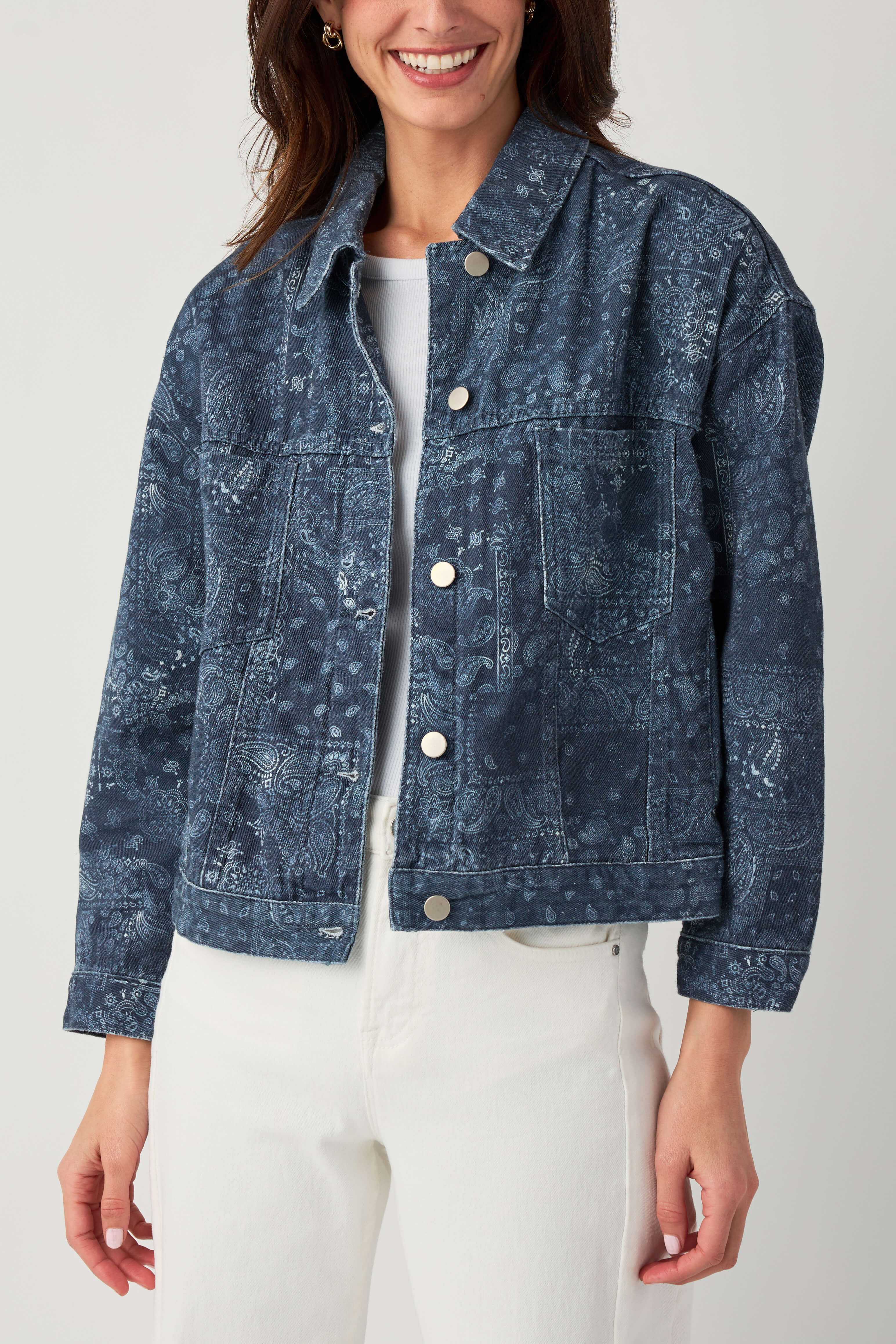 Raisonnel Washed Bandana Print Jacket – Social Threads