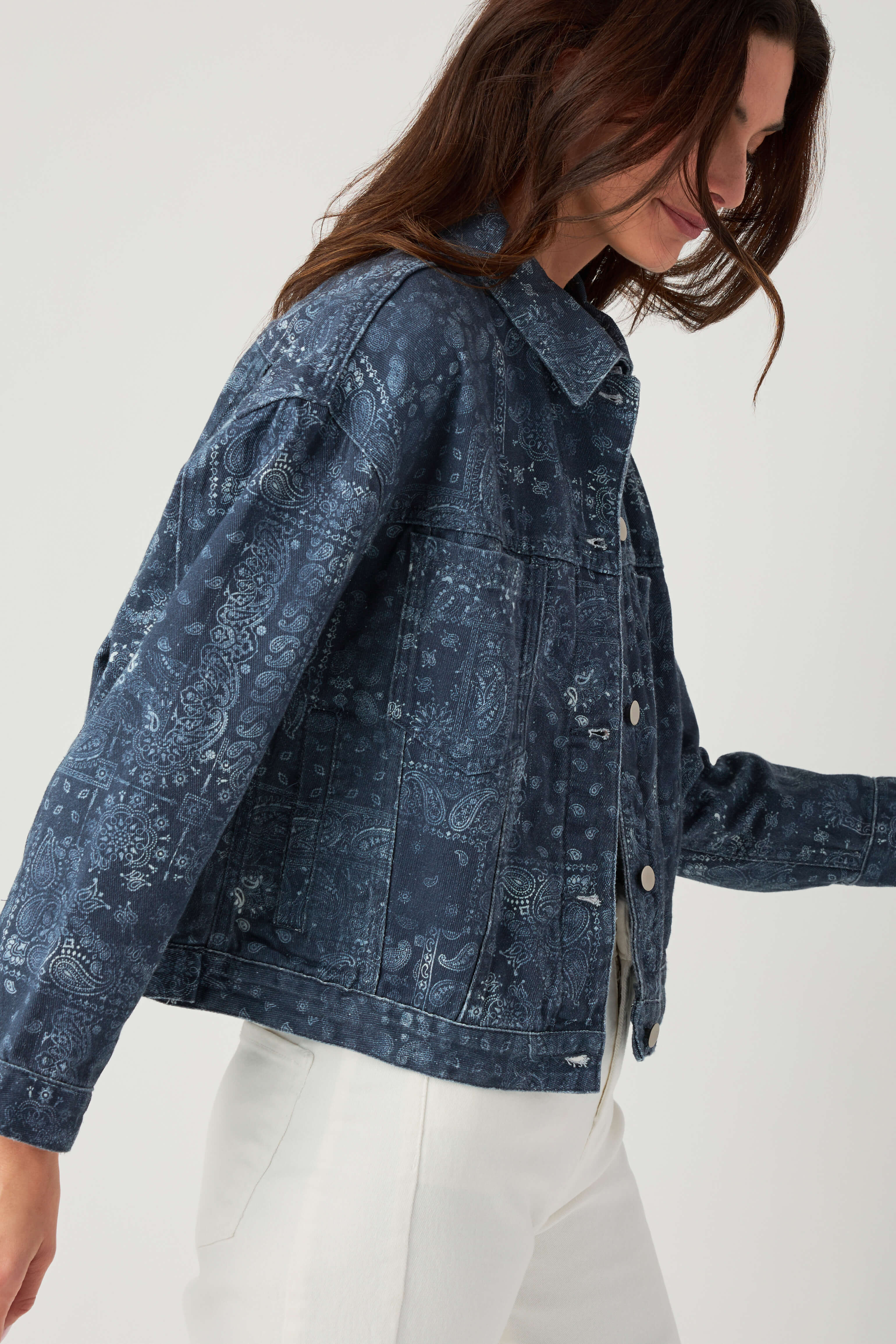 Raisonnel Washed Bandana Print Jacket