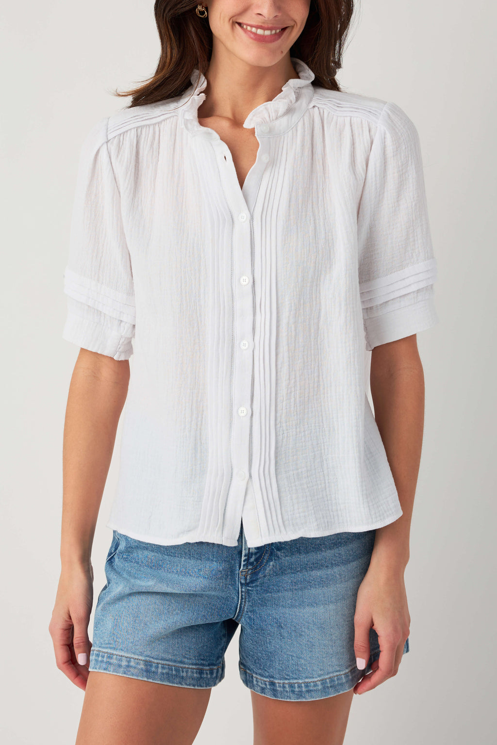 Fate Gauze Short Sleeve Top