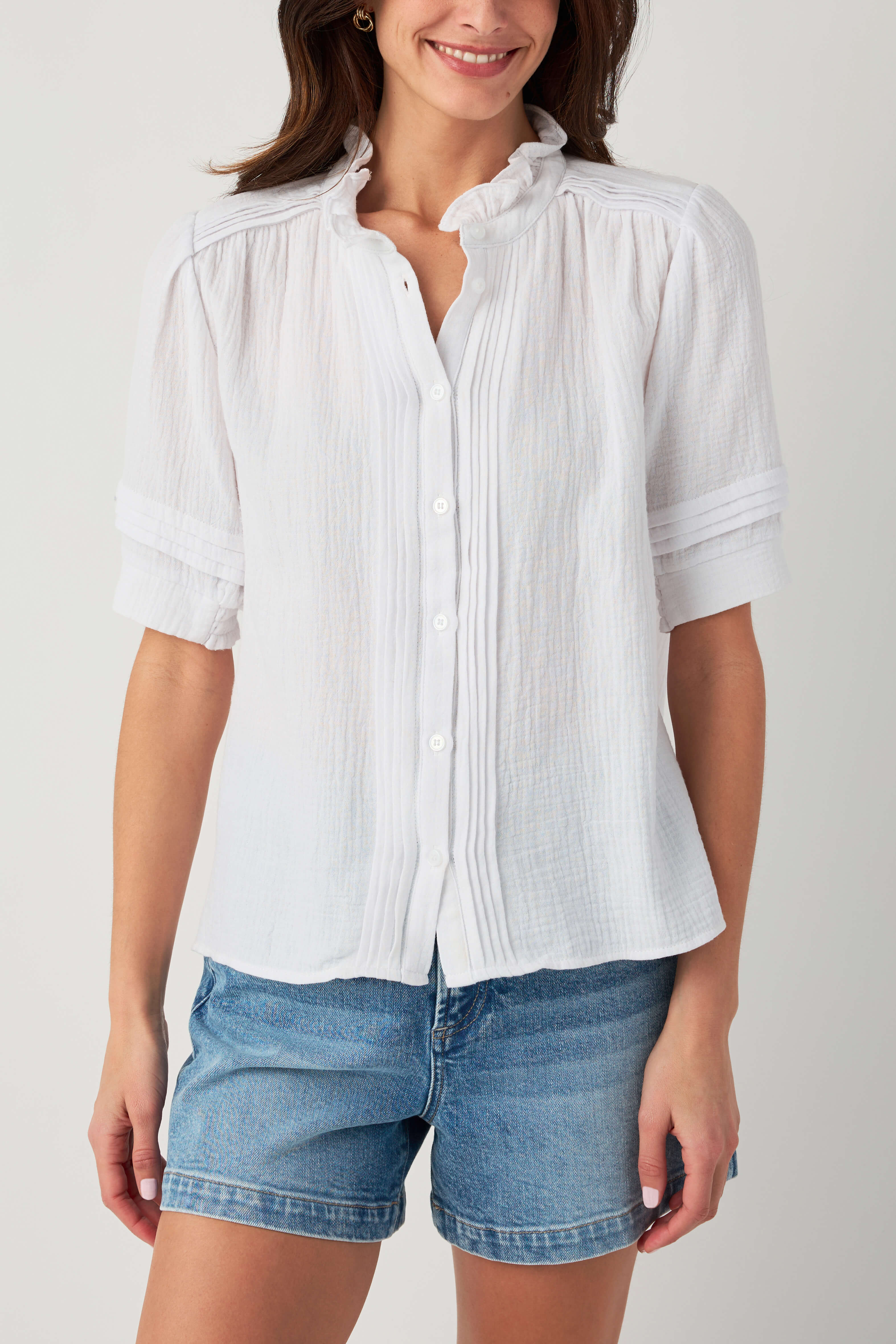 Fate Gauze Short Sleeve Top