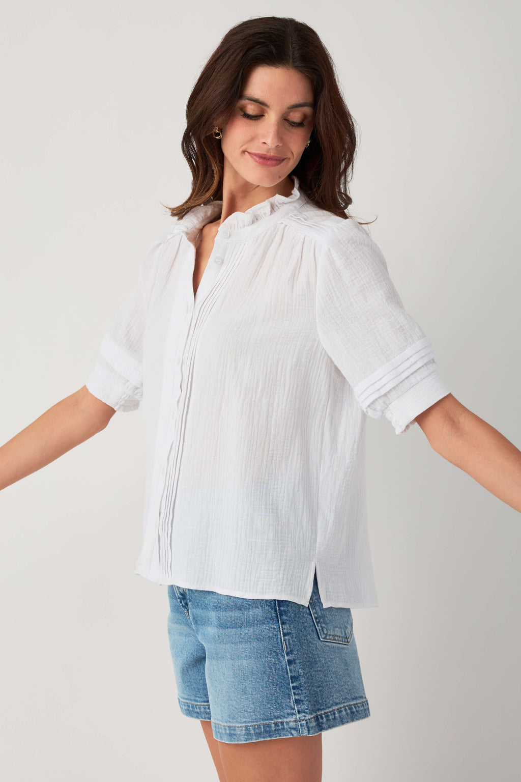 Fate Gauze Short Sleeve Top