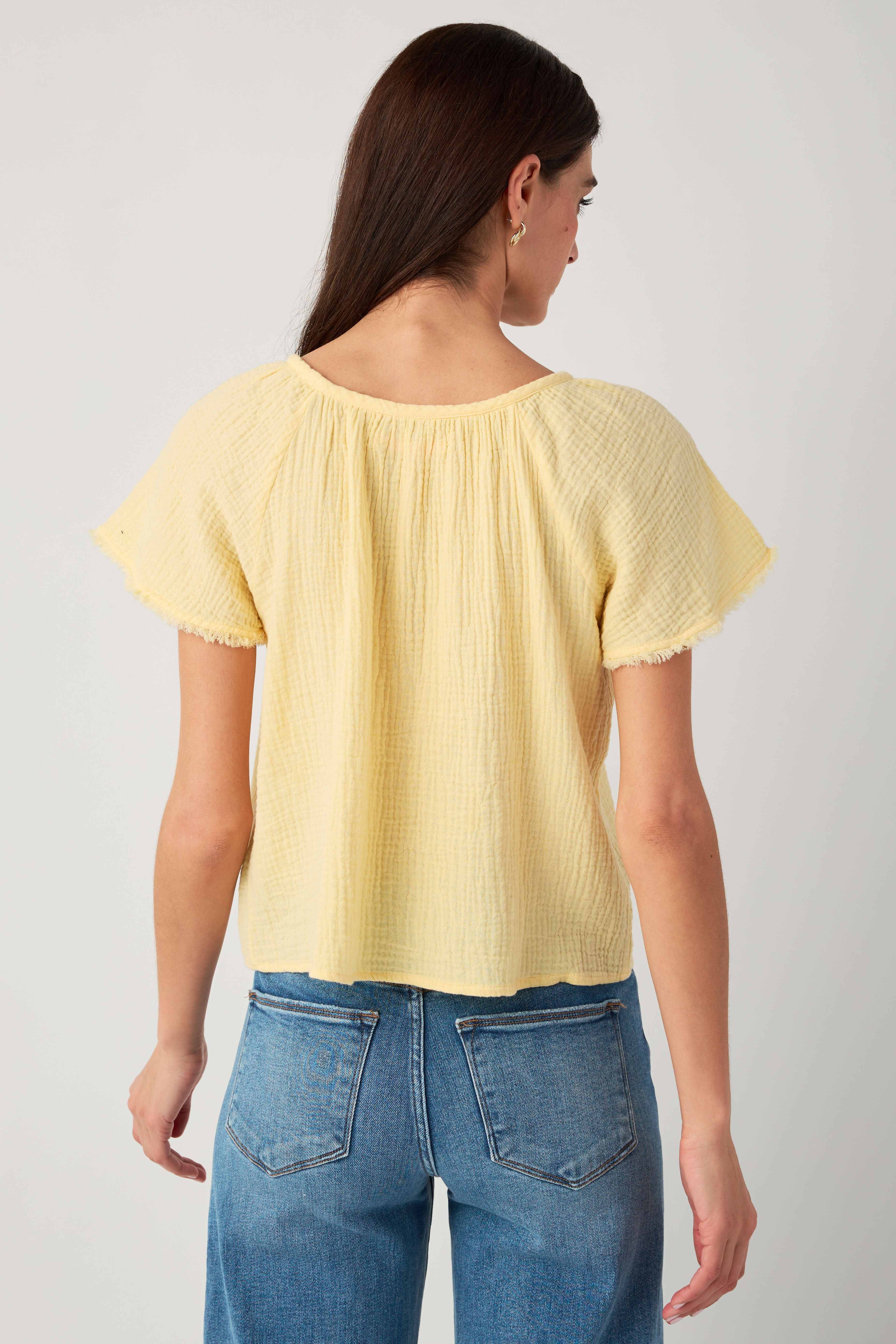 Olivaceous Melina Gauze Top