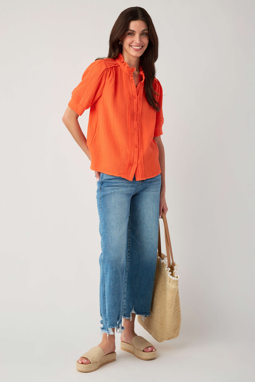Fate Gauze Short Sleeve Top