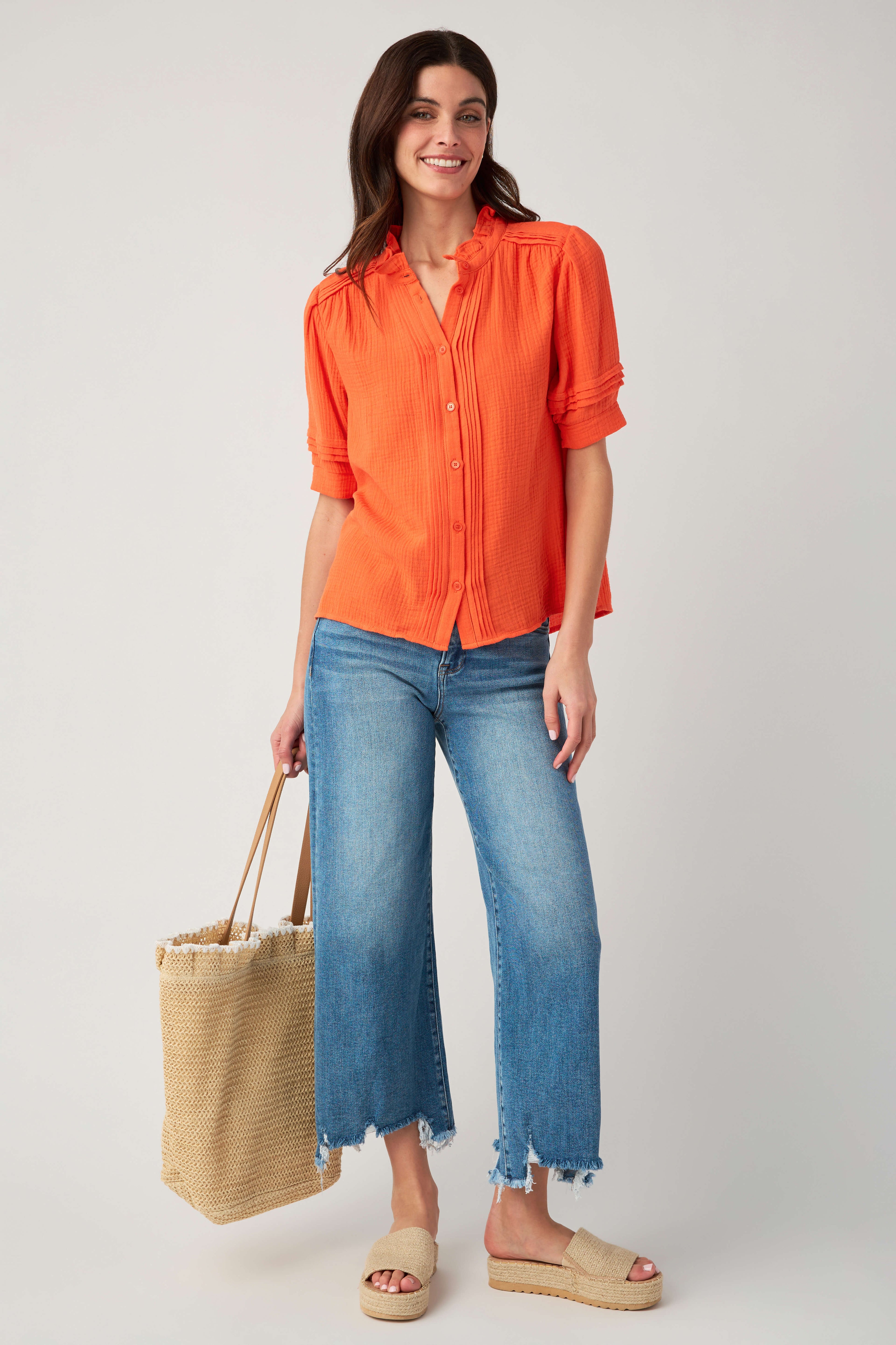 Fate Gauze Short Sleeve Top