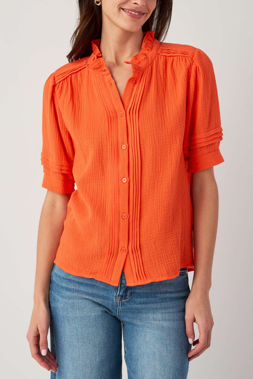 Fate Gauze Short Sleeve Top