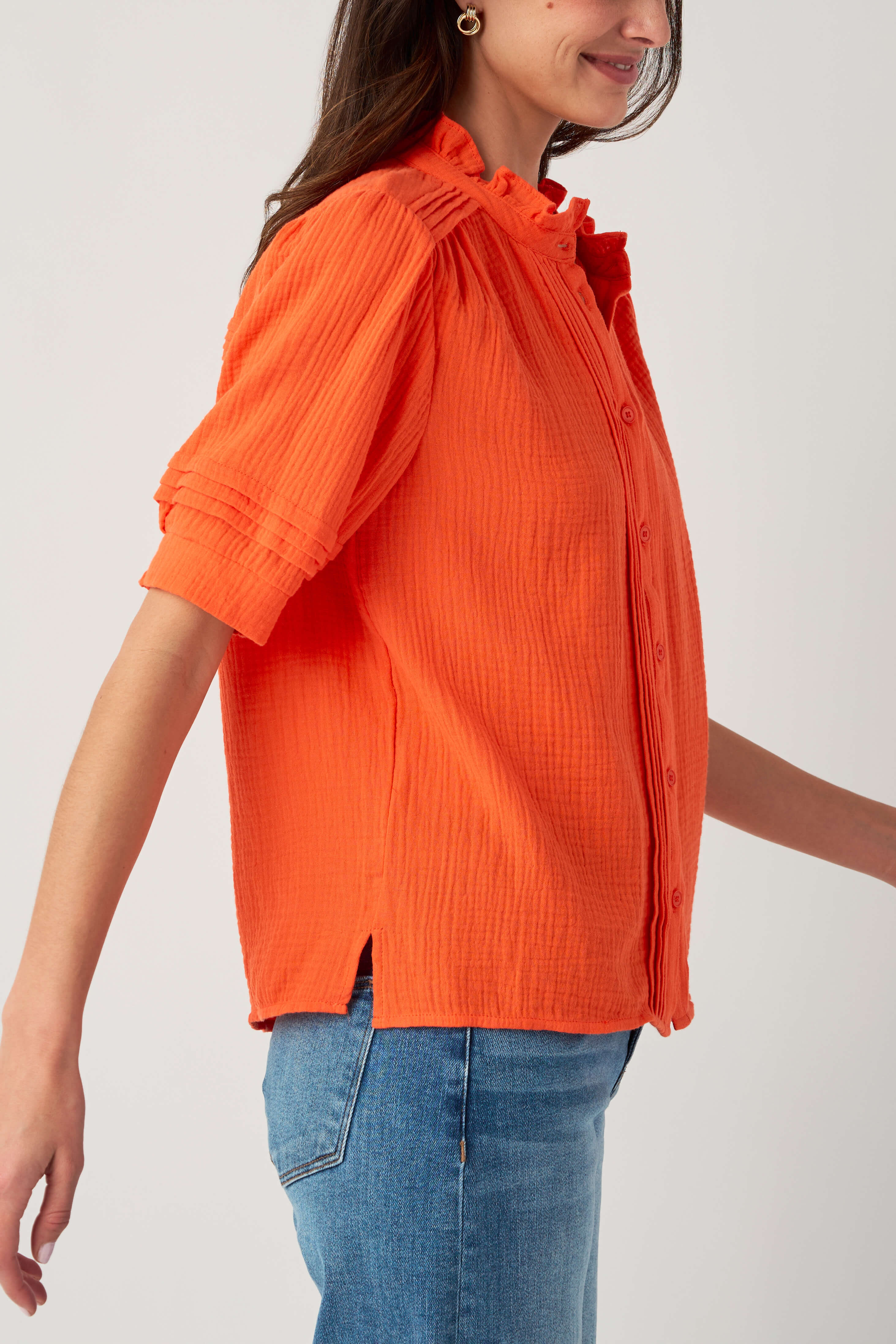 Fate Gauze Short Sleeve Top
