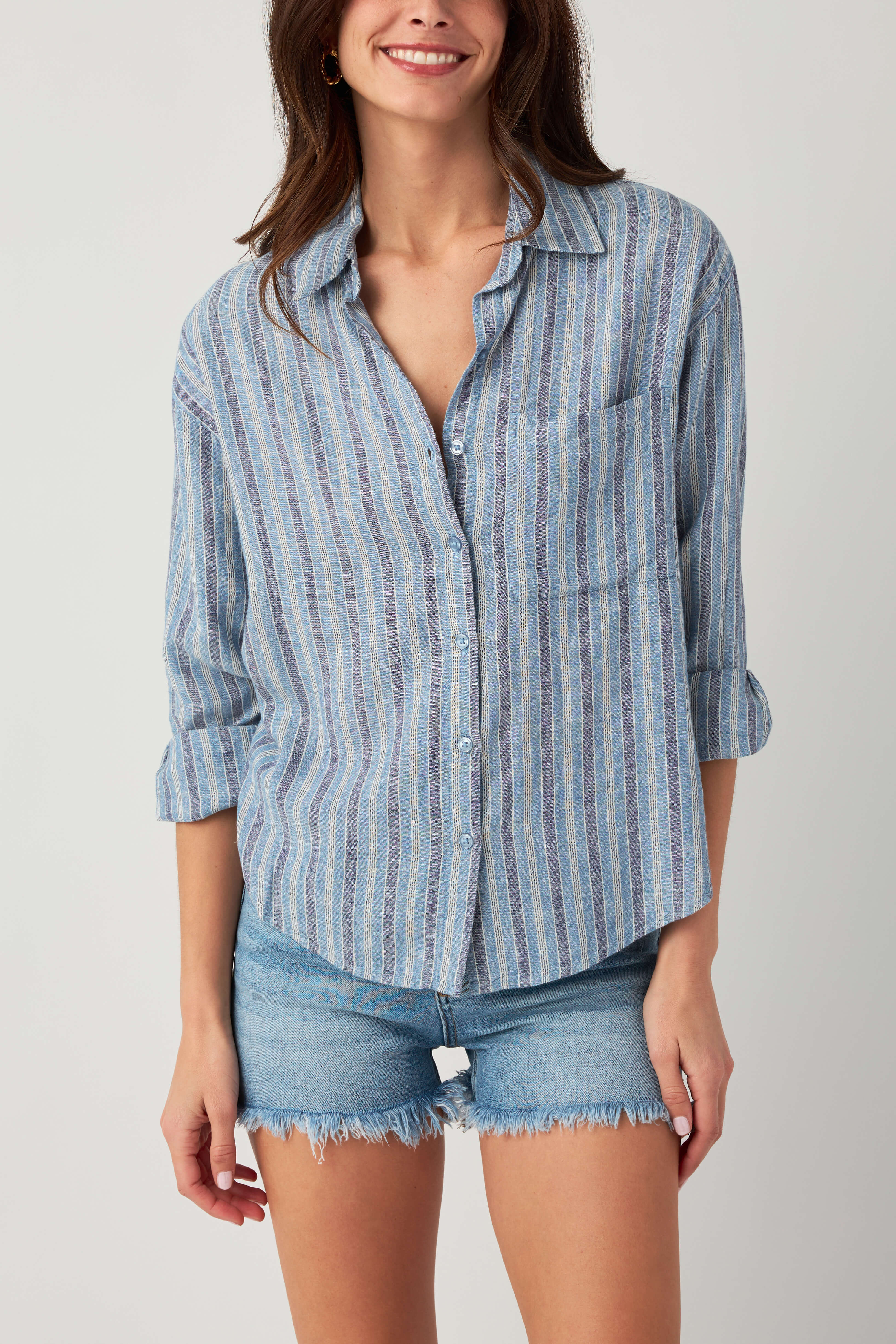 Z Supply The Perfect Striped Button Up