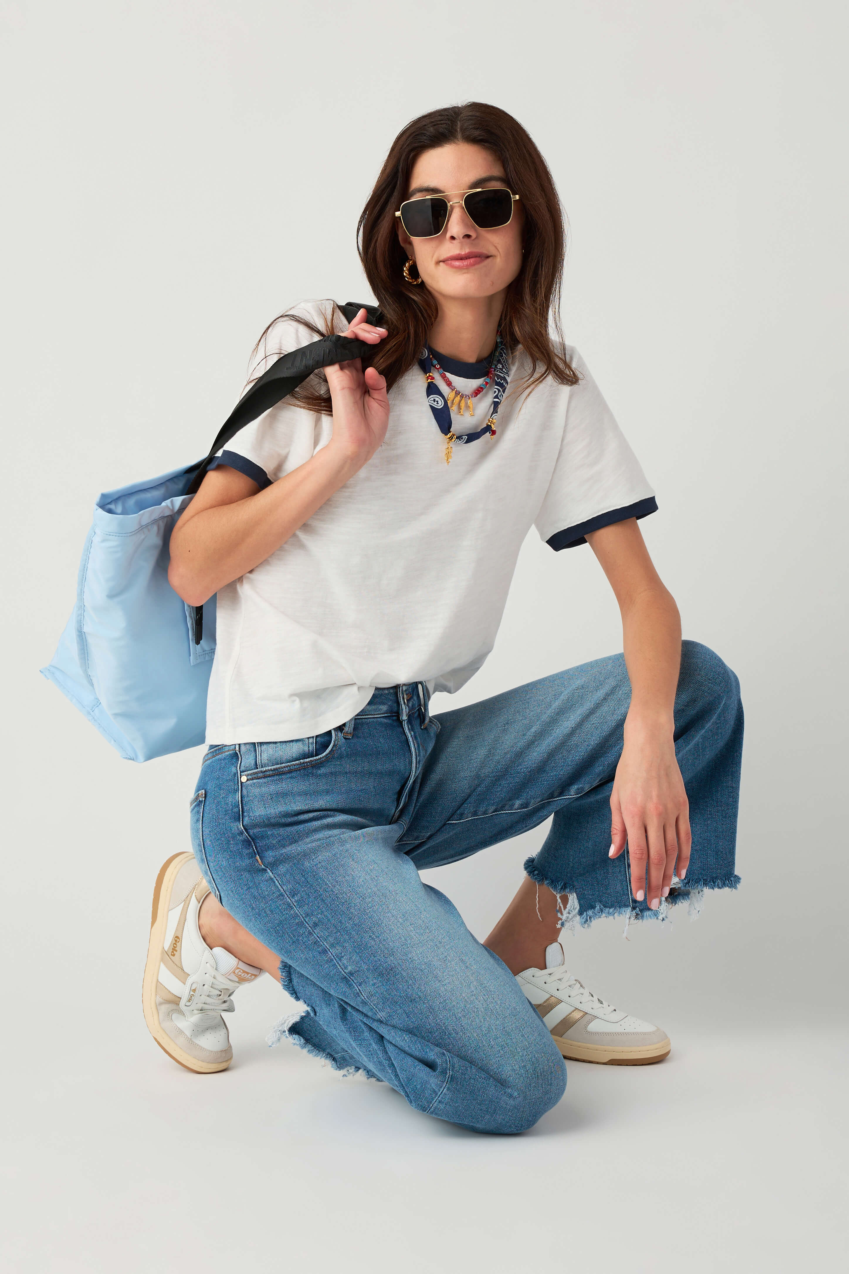 Miou Muse Essential Slub Ringer Tee