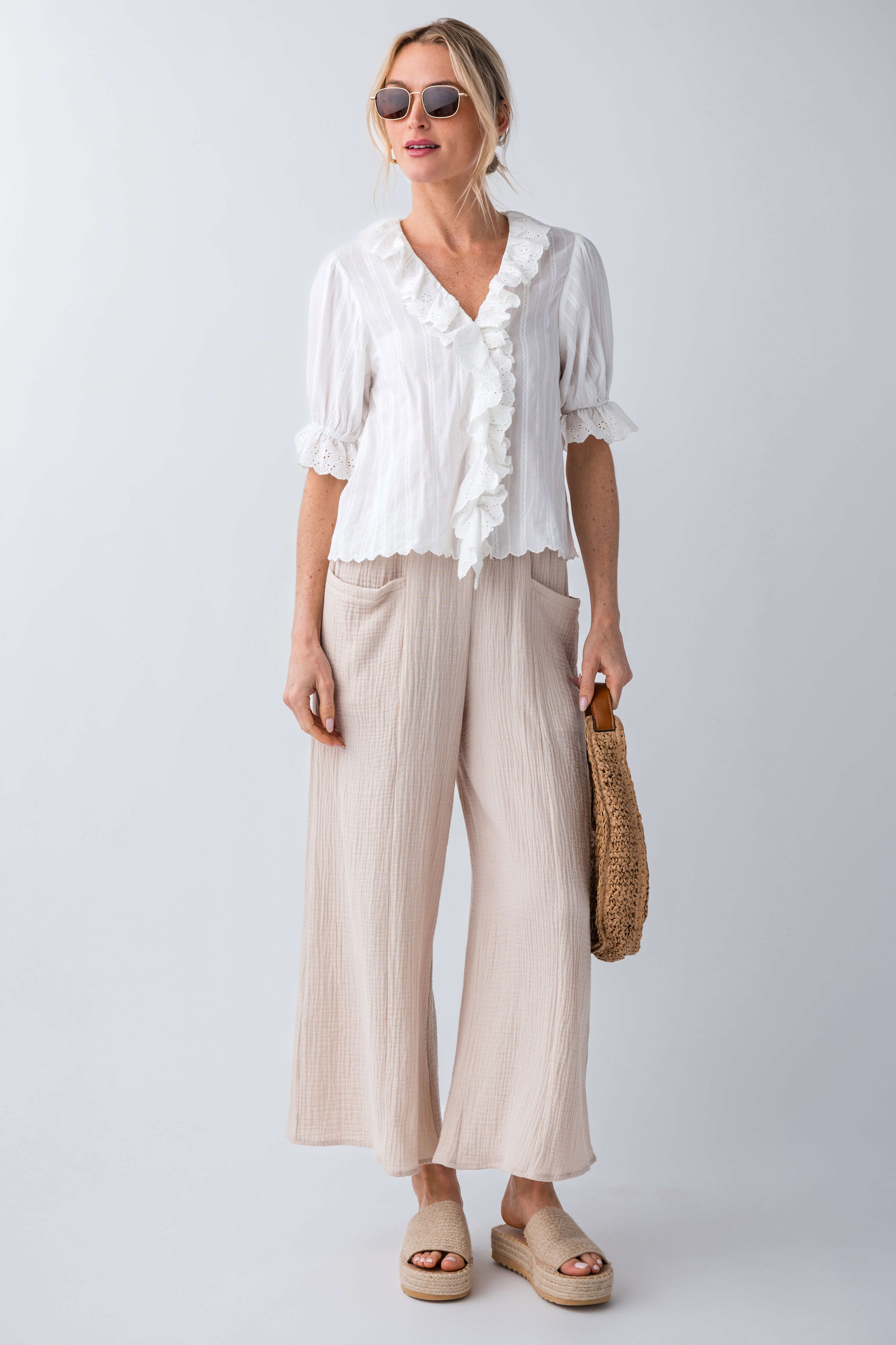 Beach By Matisse Raffia Platform Slides