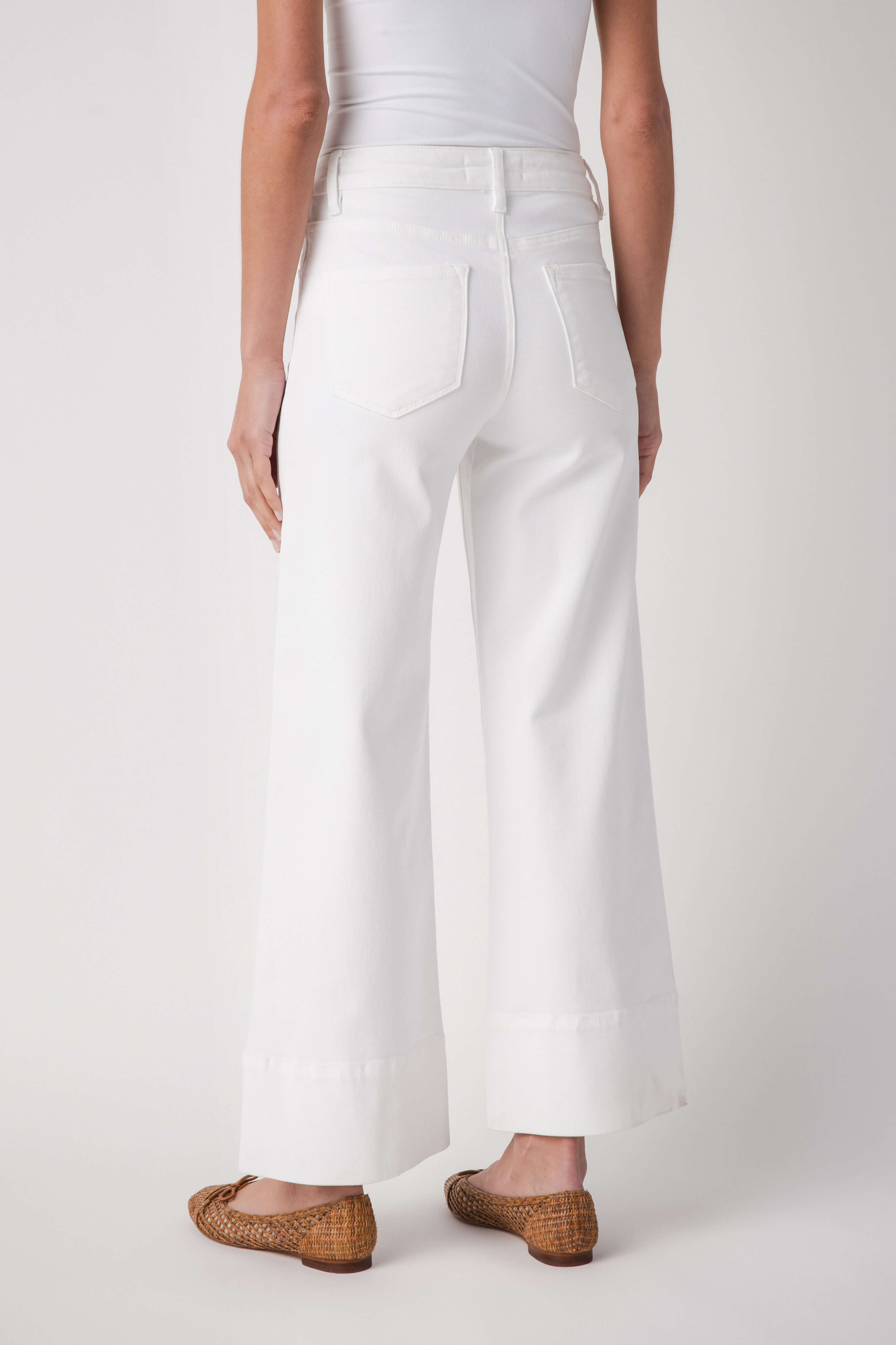 Risen Lincoln High Rise Ankle Wide Hem Jeans