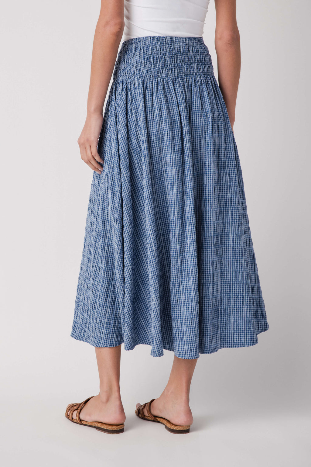 Raisonnel Gingham Maxi Skirt
