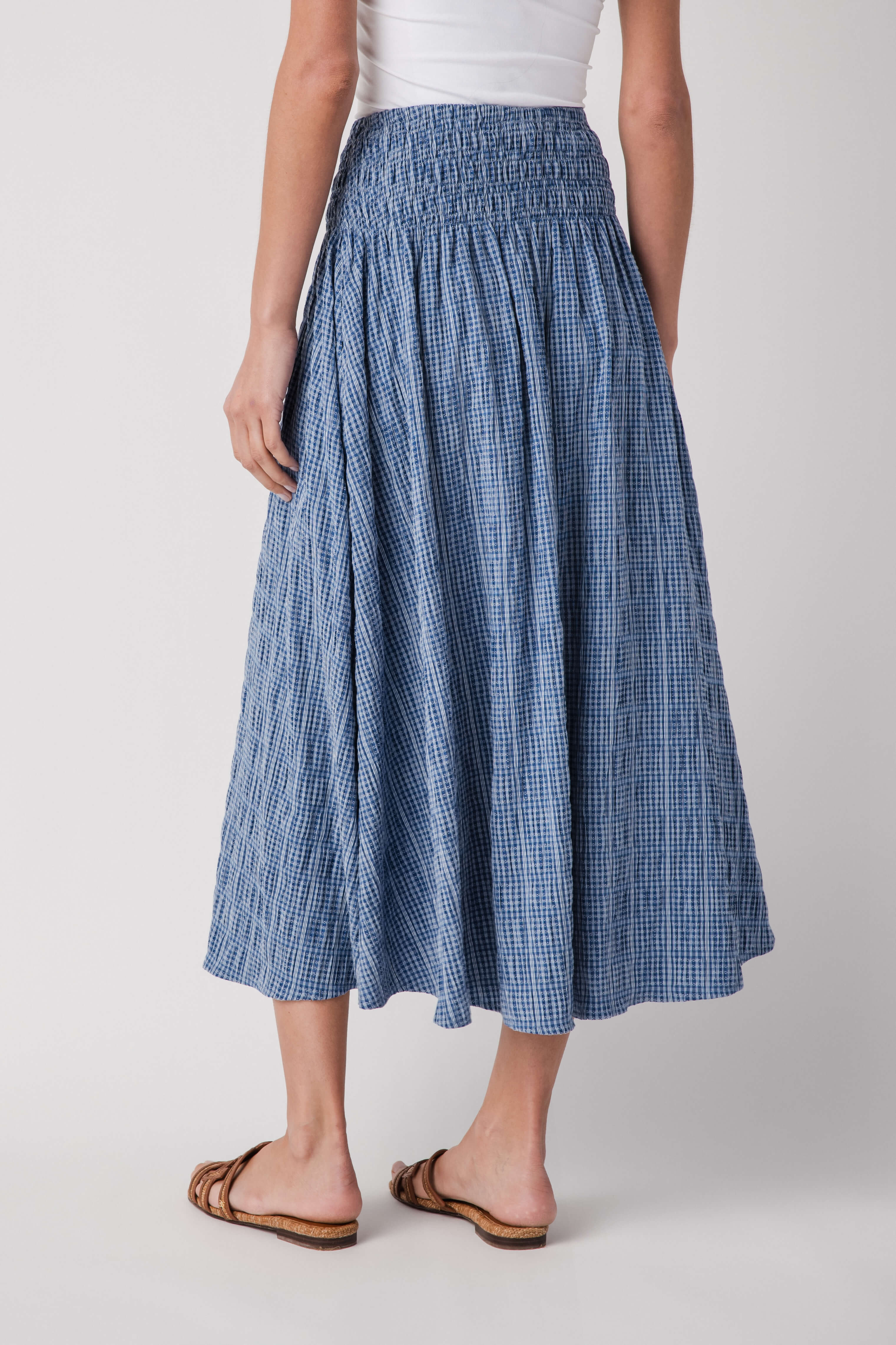 Raisonnel Gingham Maxi Skirt