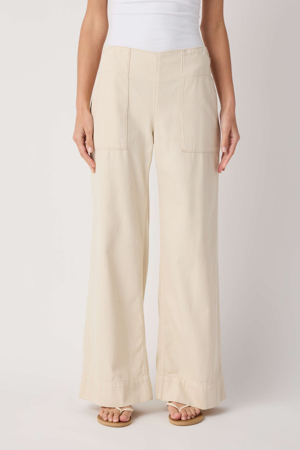 Free People Breezy Denim Pull On Pants