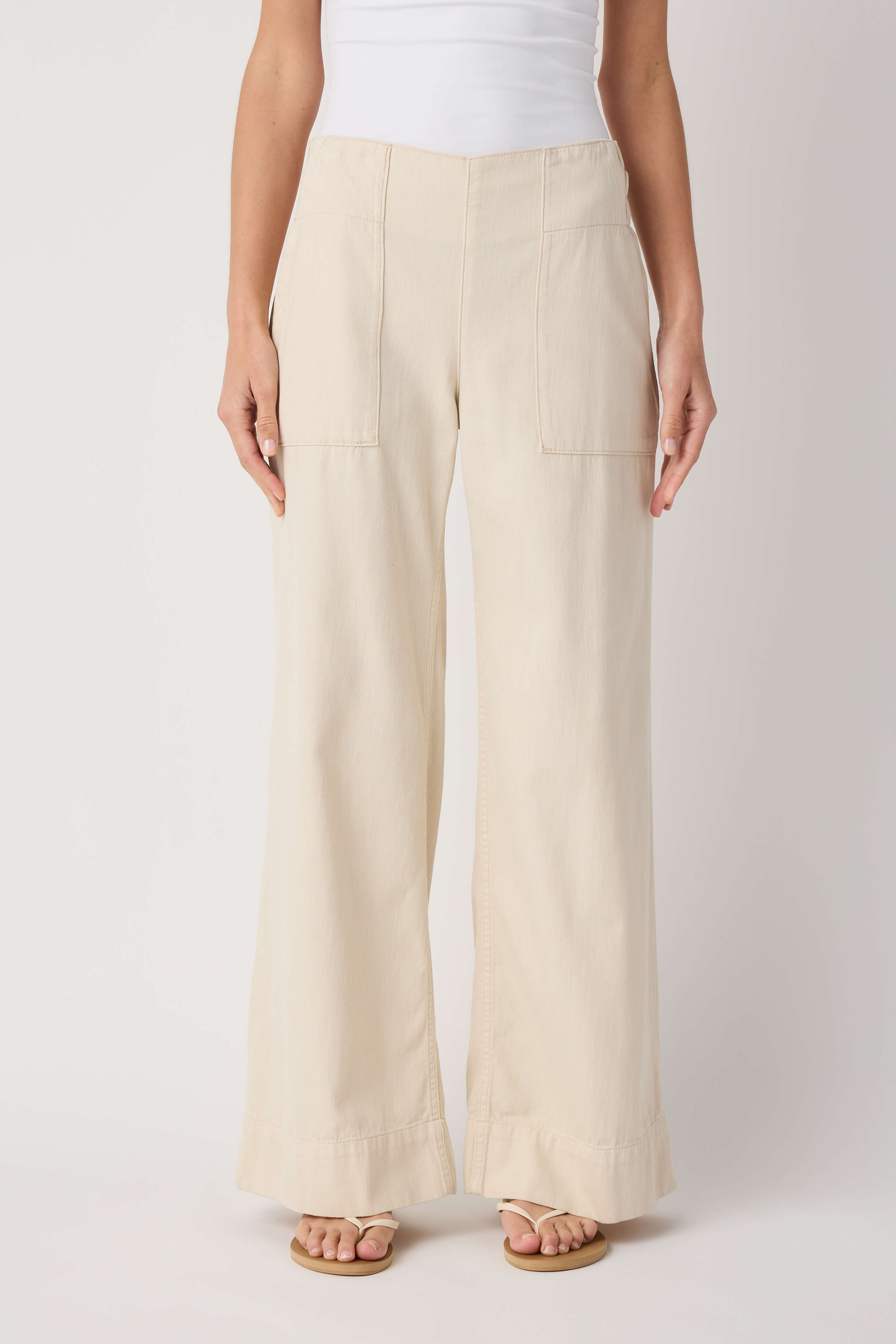Free People Breezy Denim Pull On Pants