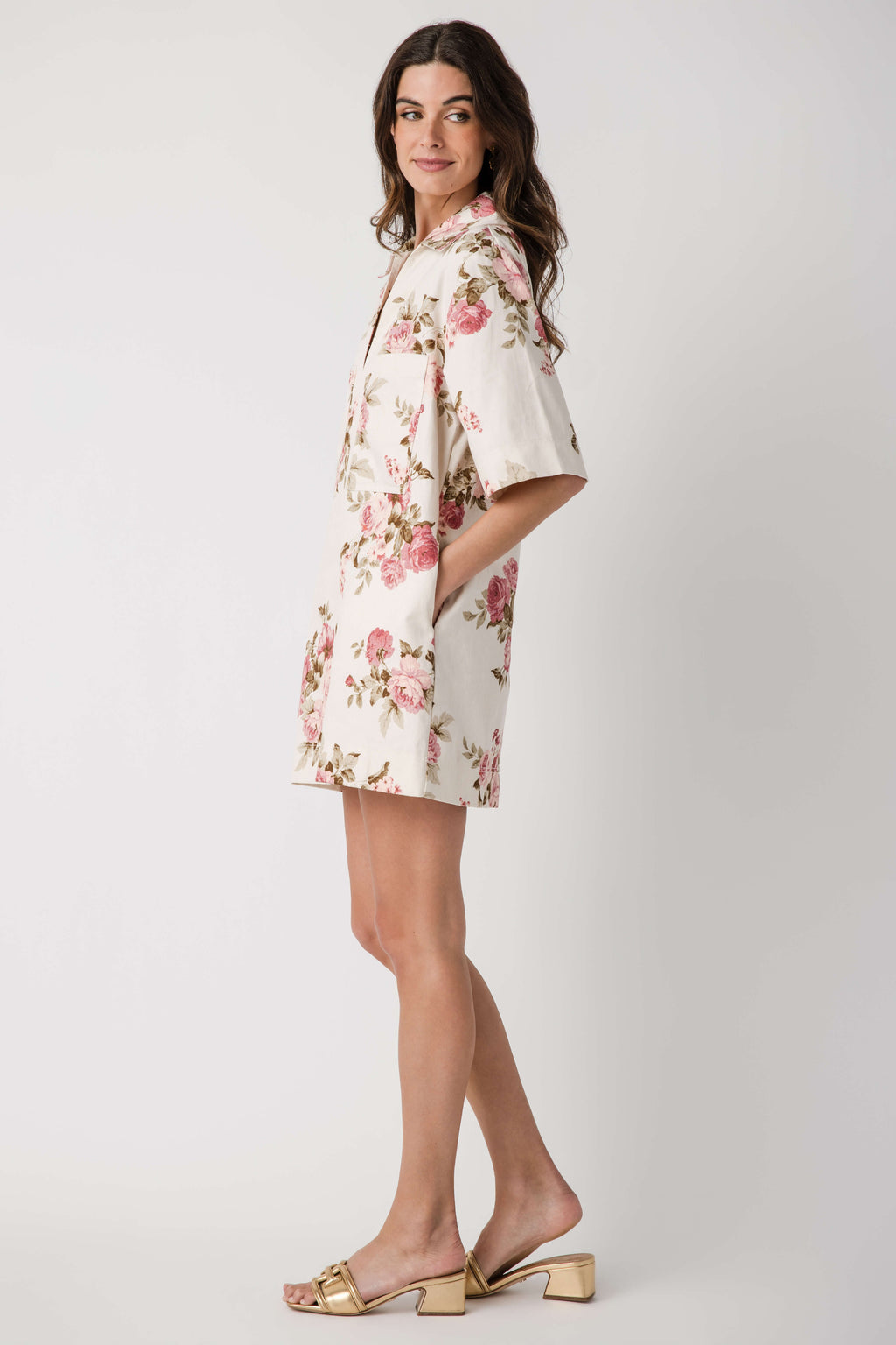 Olivaceous Floral Dress