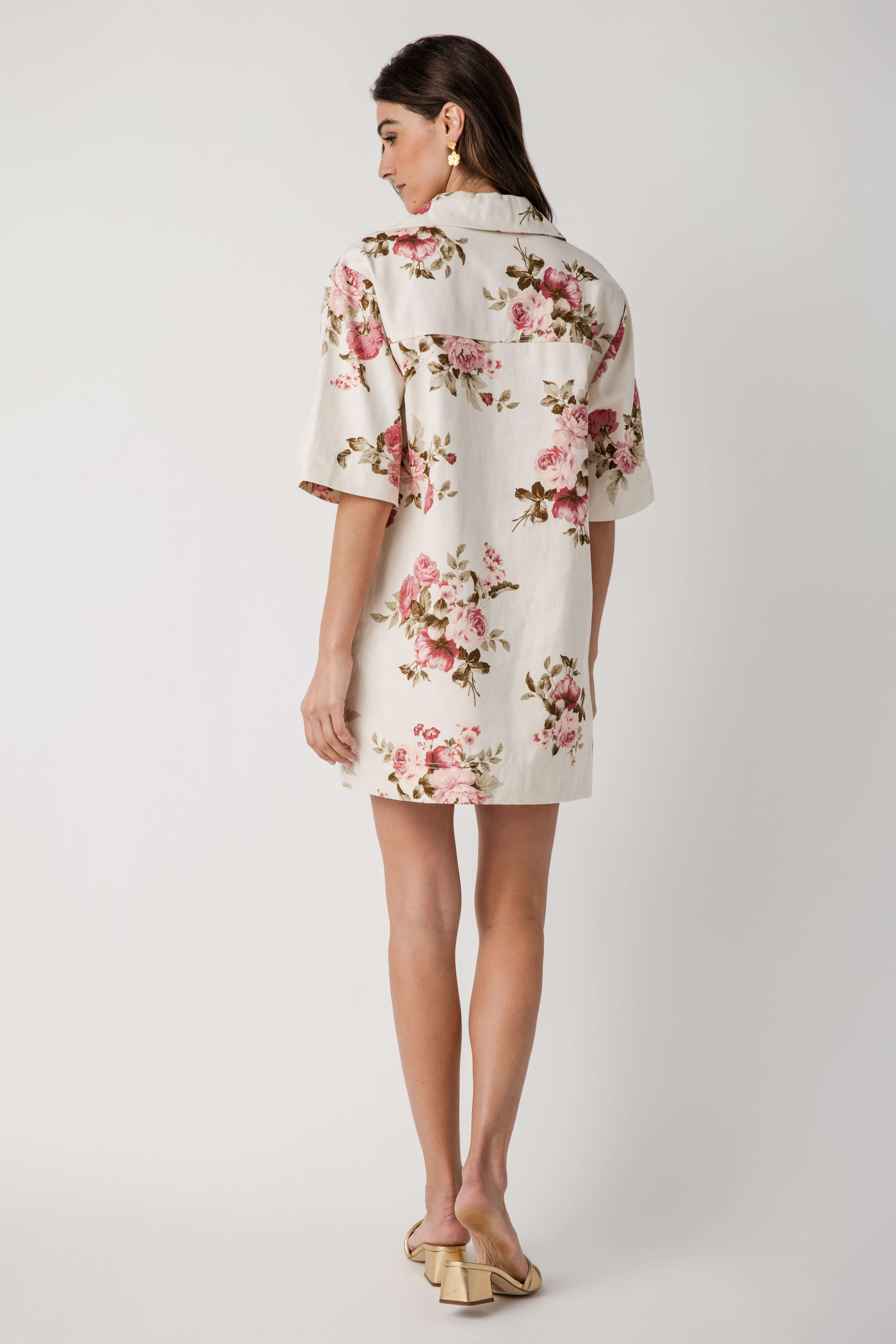 Olivaceous Floral Dress
