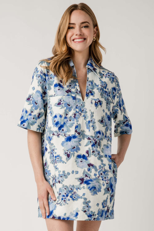 Olivaceous Floral Dress