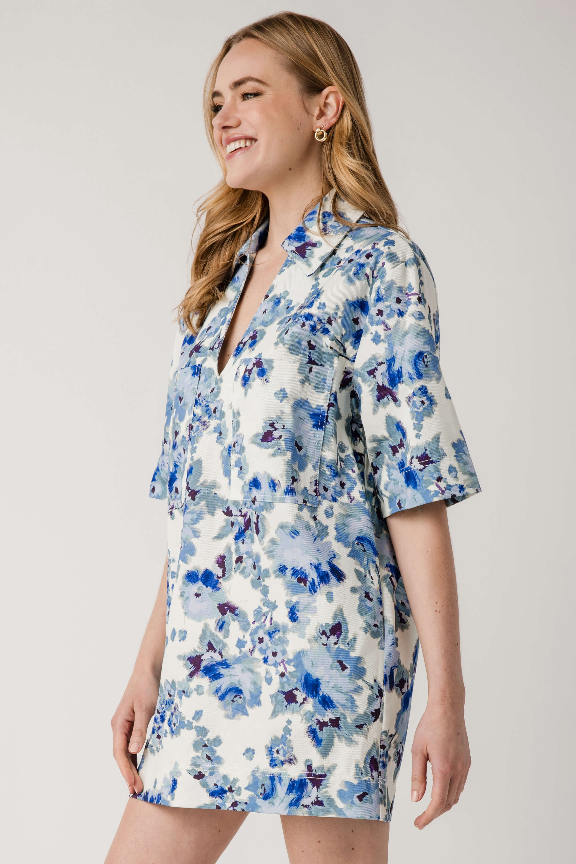 Olivaceous Floral Dress