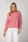 Wishlist Striped Drop Shoulder Sweater