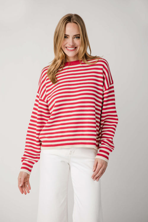 Wishlist Striped Drop Shoulder Sweater