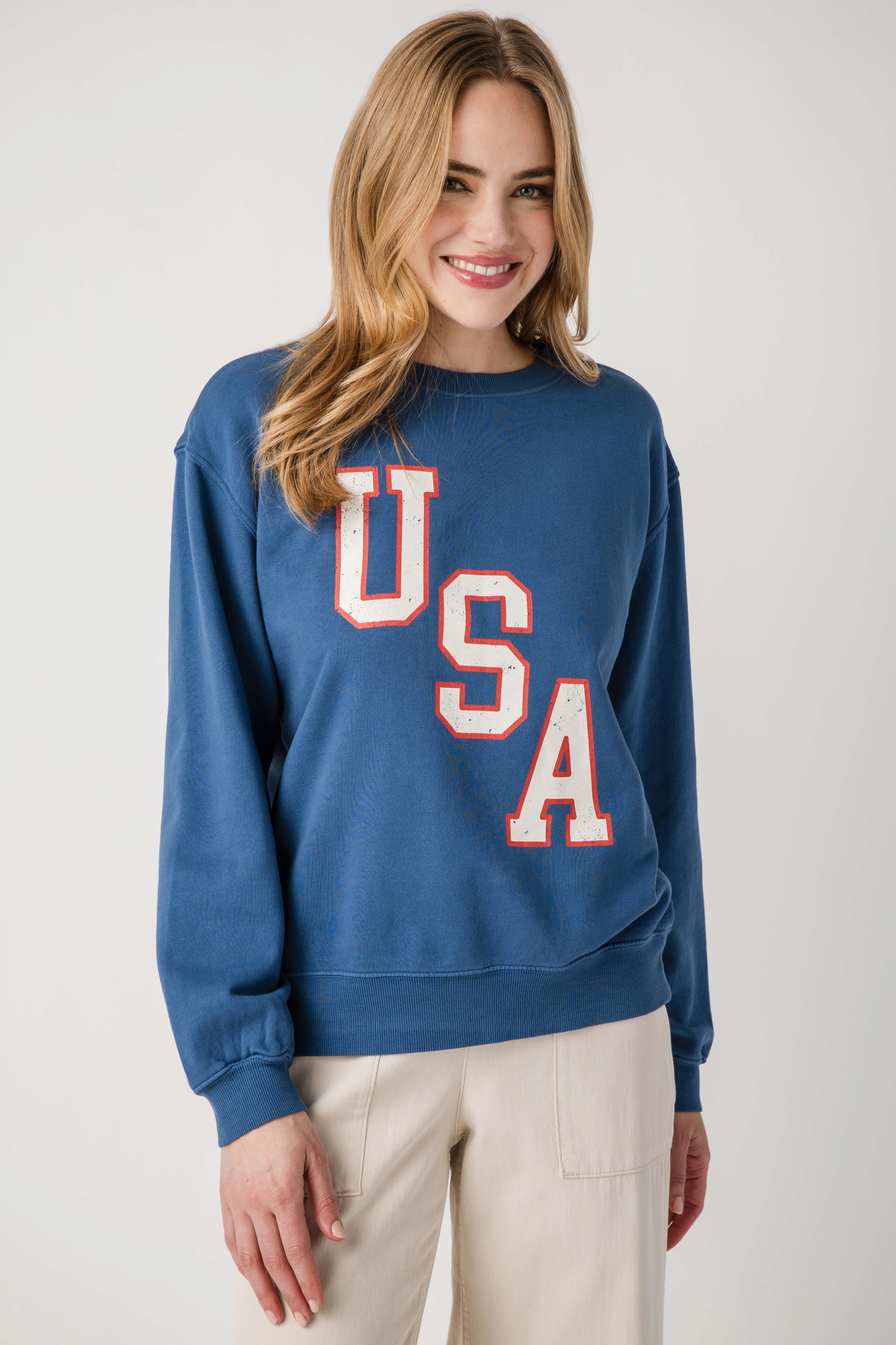 アパルトモンAmericana Halfsleeve Logo Sweat AMERICANA/アメリカーナ】 HALF SLEEVE SWEAT（スウェット）｜L