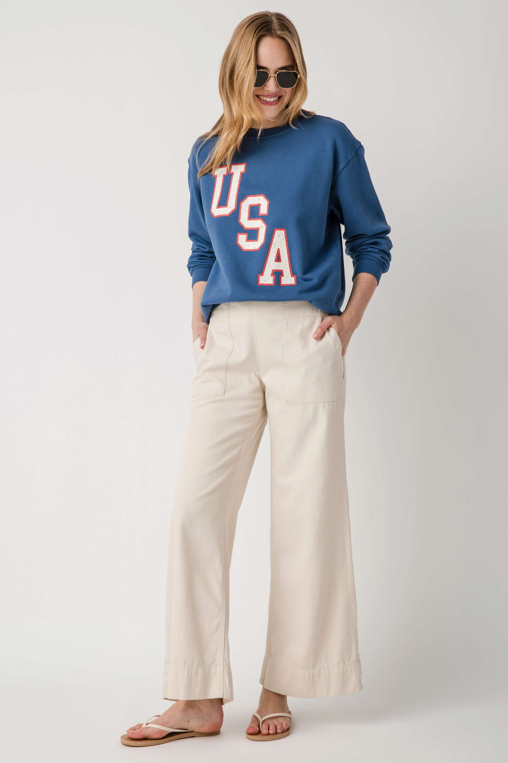 Z Supply Americana Boyfriend Sweatshirt