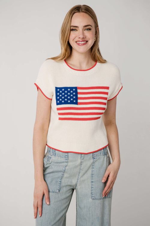 Z Supply Sleeveless Patriot Sweater