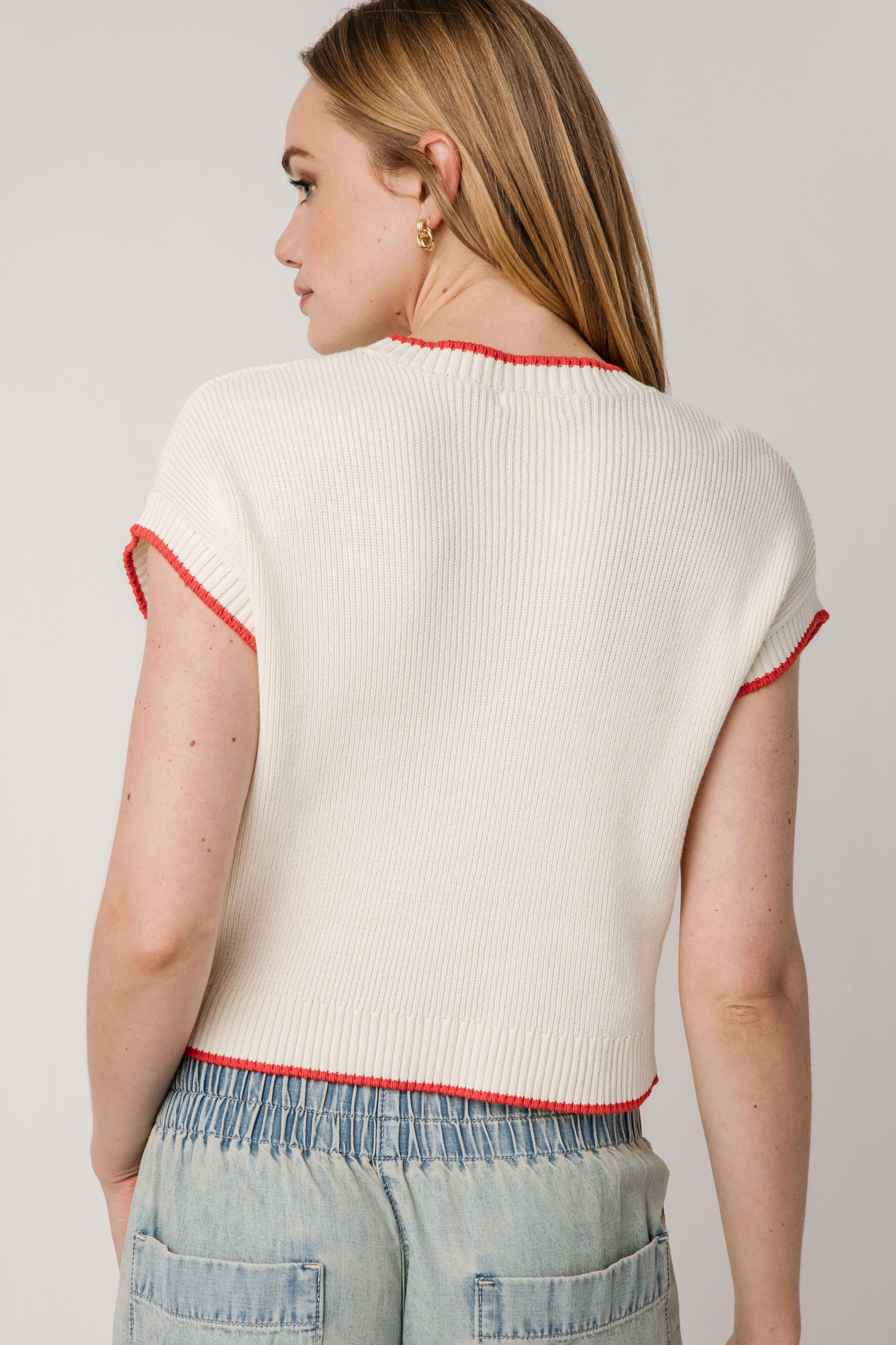 Z Supply Sleeveless Patriot Sweater