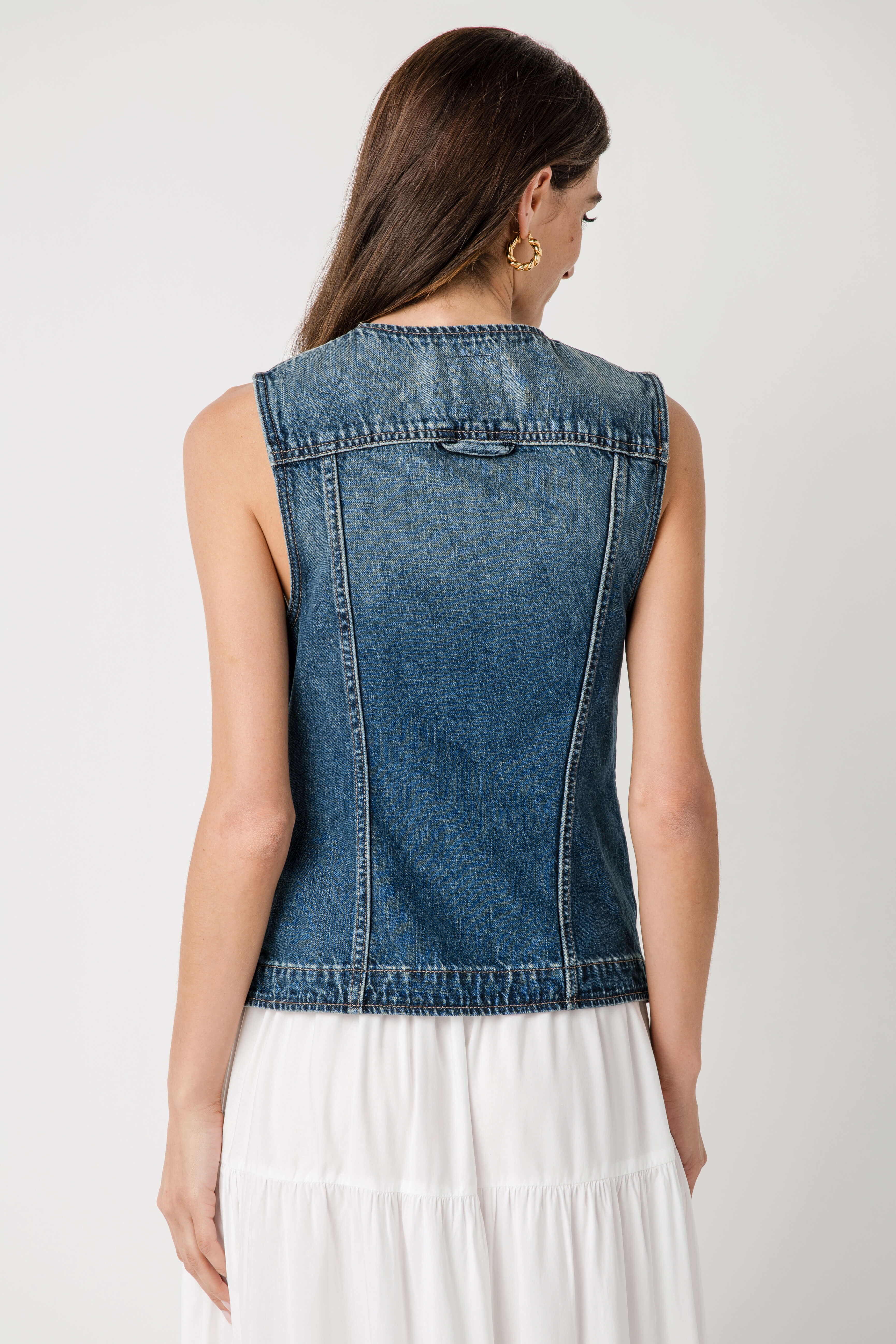 Free People Maris Denim Top