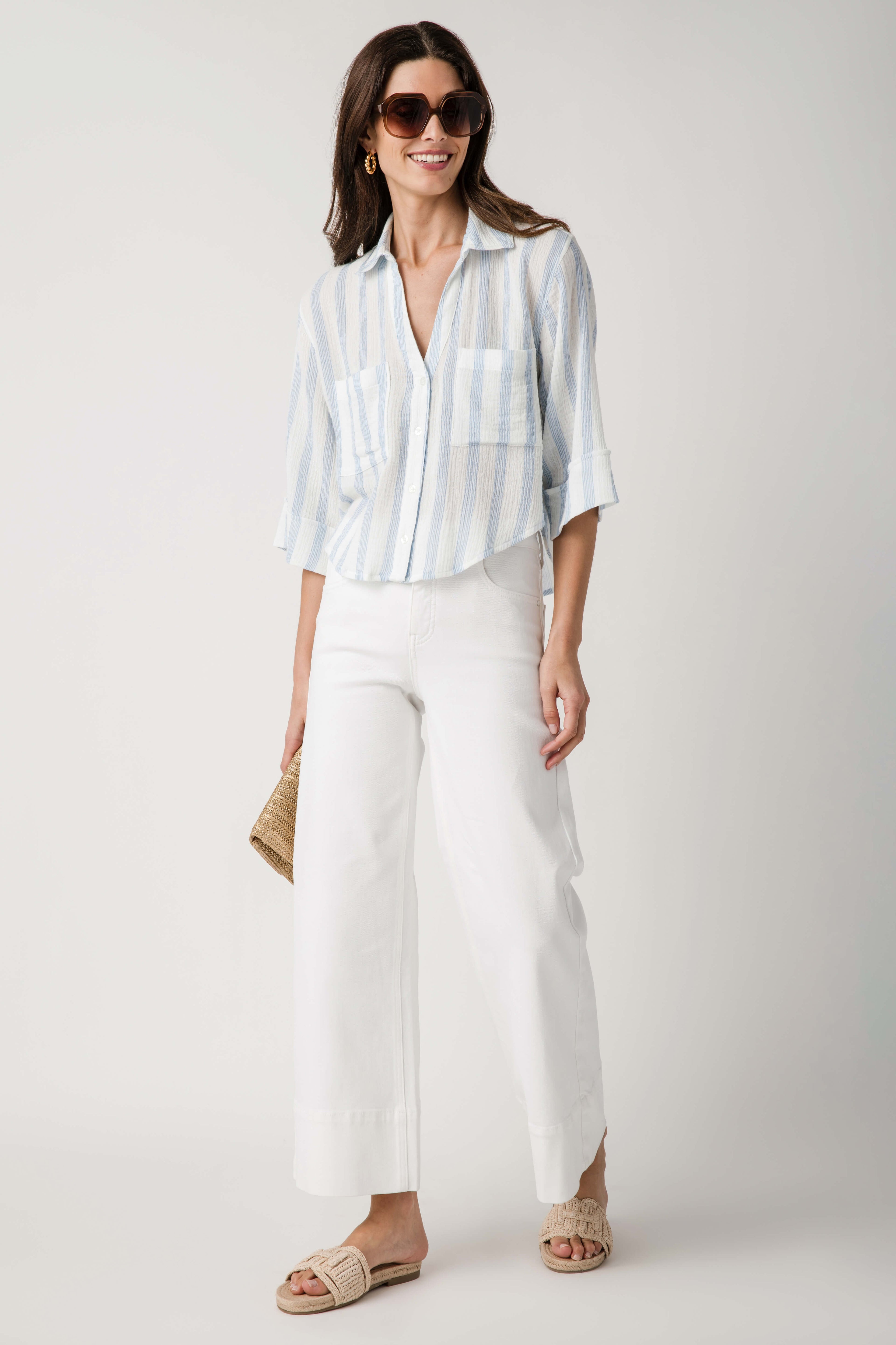 Z Supply Helena Striped Shirt
