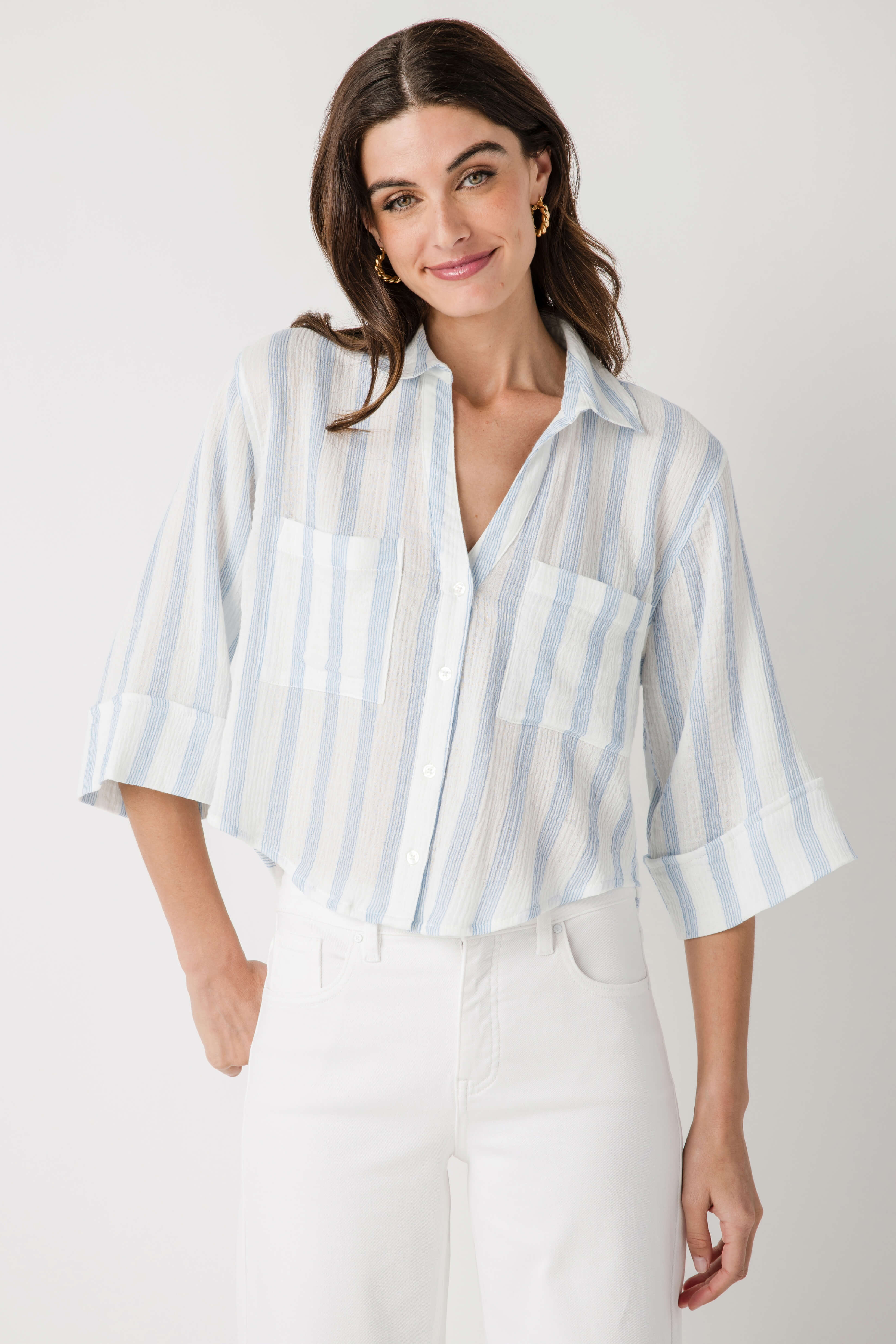 Z Supply Helena Striped Shirt