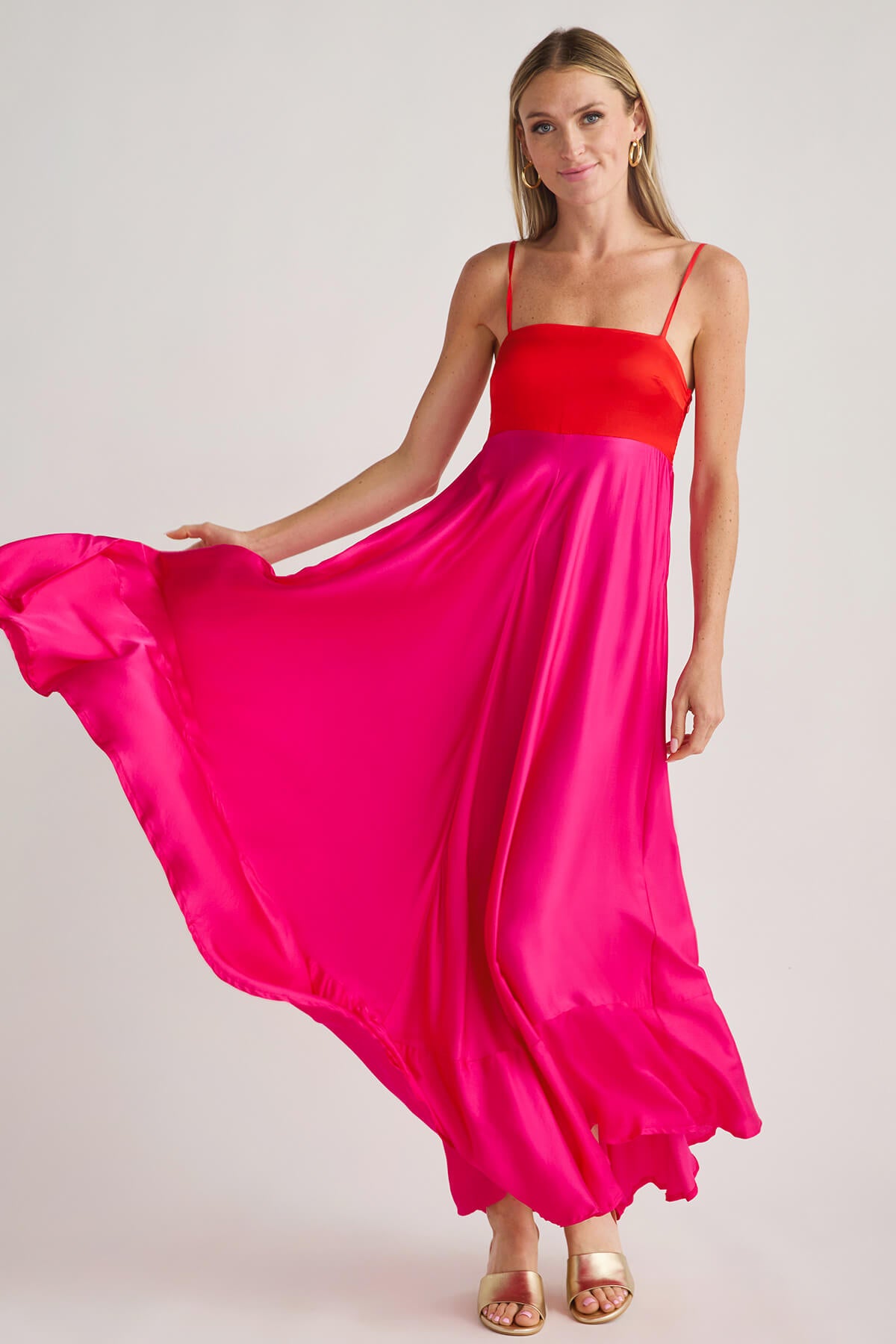 Olivaceous Savanah Colorblock Dress