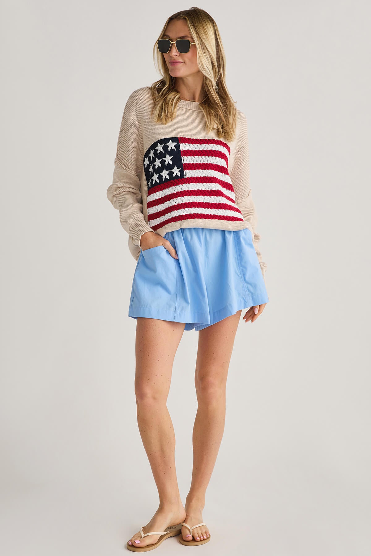 Miracle Crochet Flag Knit Sweater