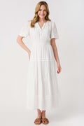 Evelen Eyelet Midi Dress