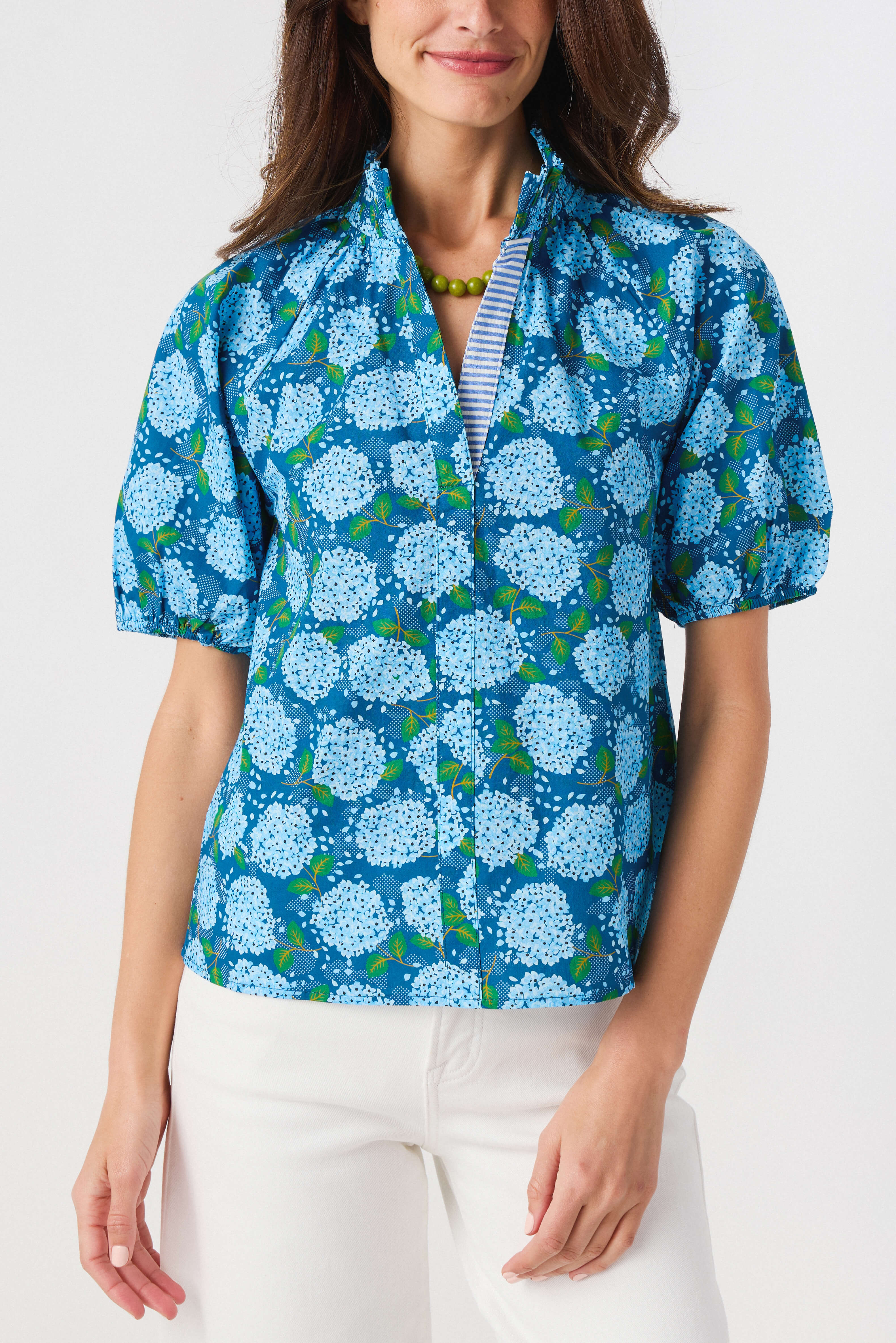 THML Hydrangea Print Top