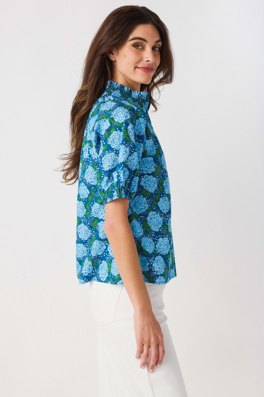 THML Hydrangea Print Top