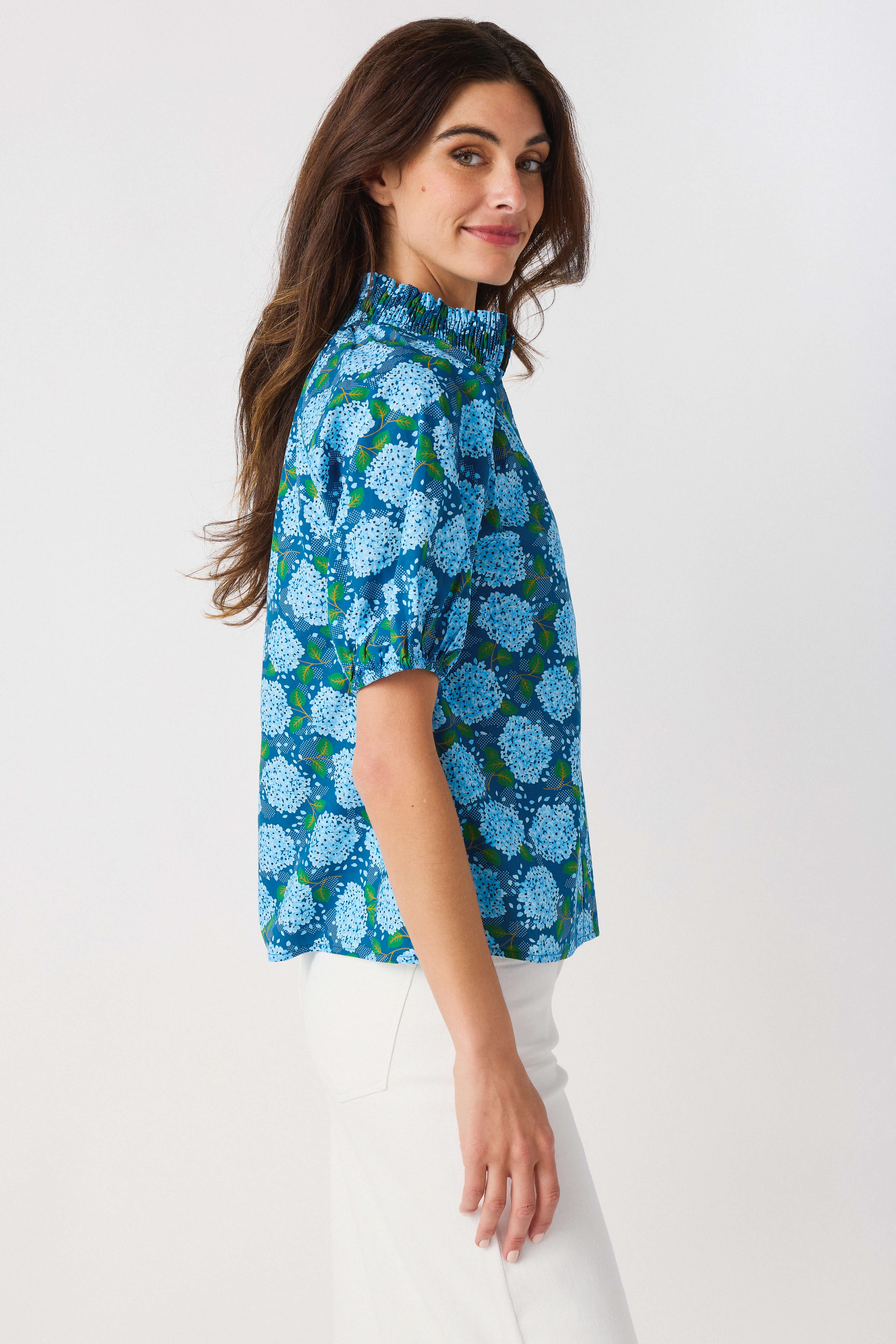 THML Hydrangea Print Top
