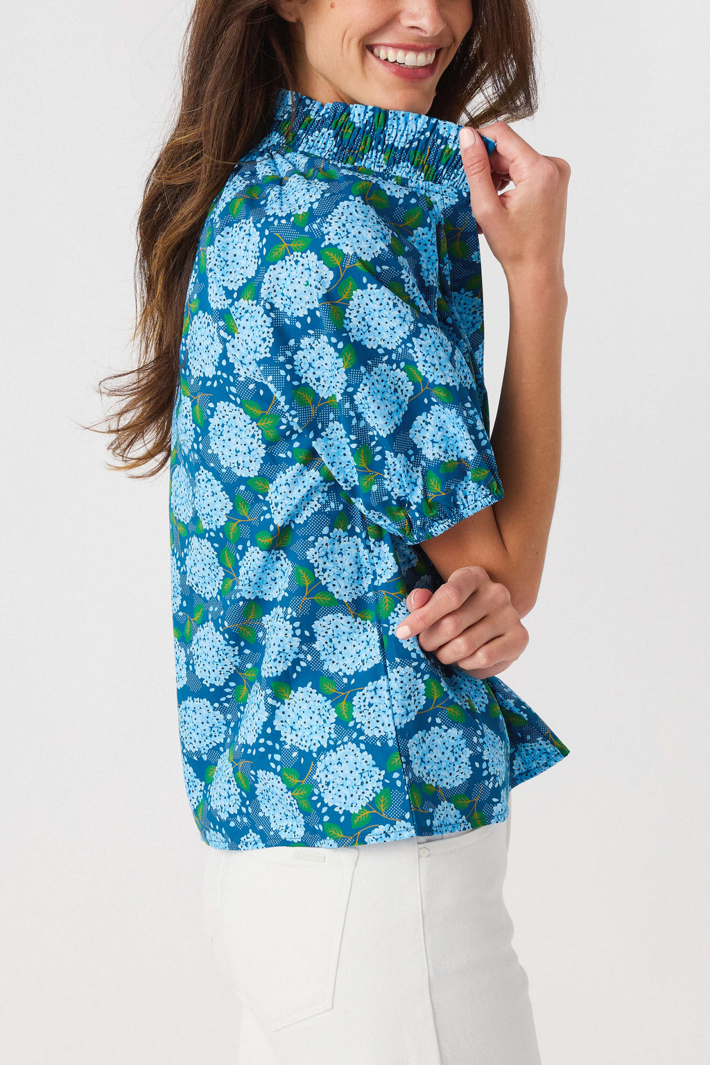 THML Hydrangea Print Top