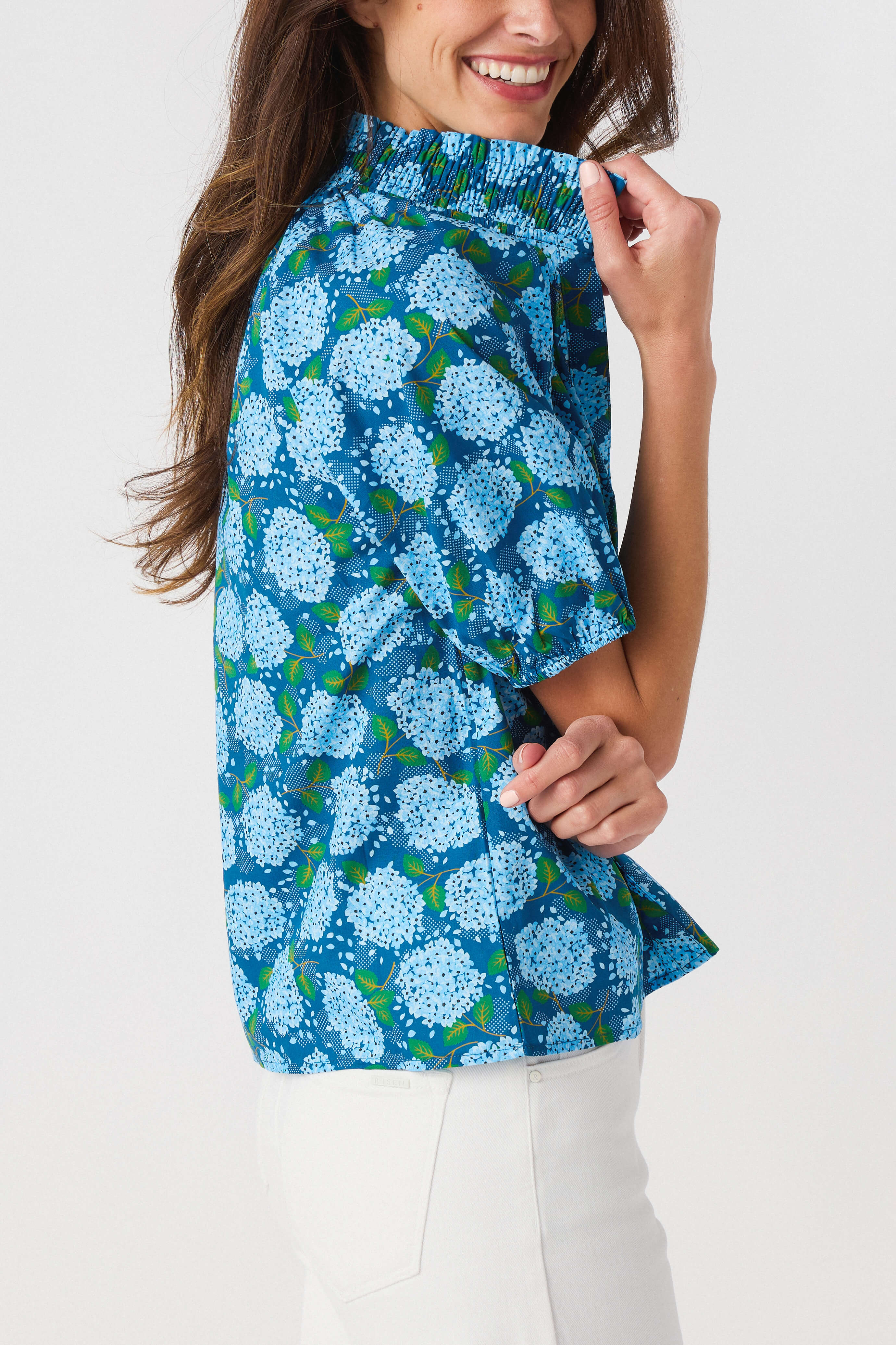 THML Hydrangea Print Top