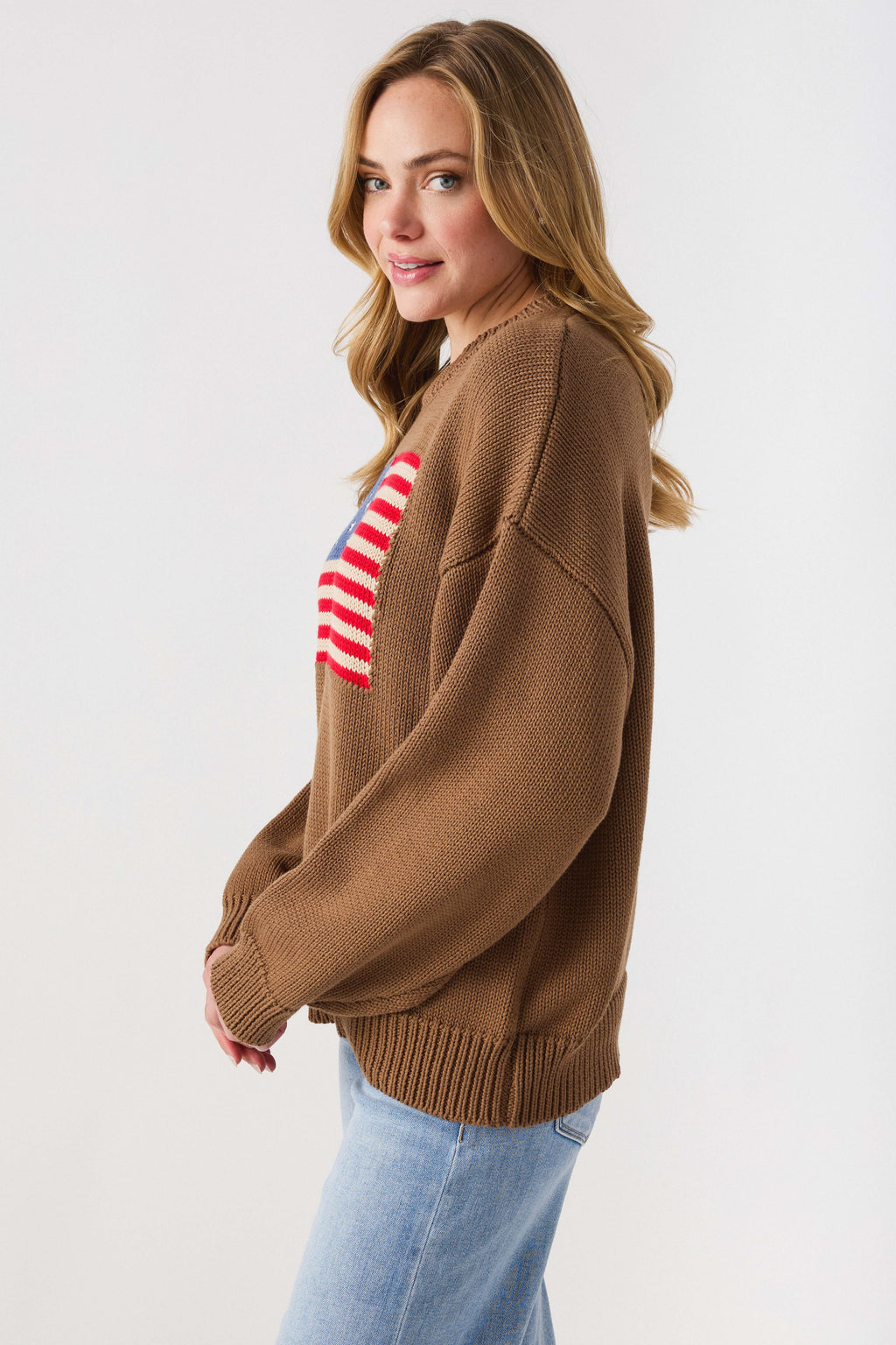 By Together Flag Crewneck Sweater