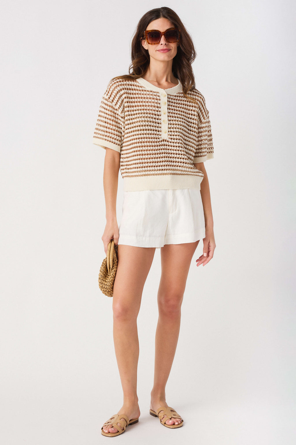Z Supply Kylo Striped Polo Sweater