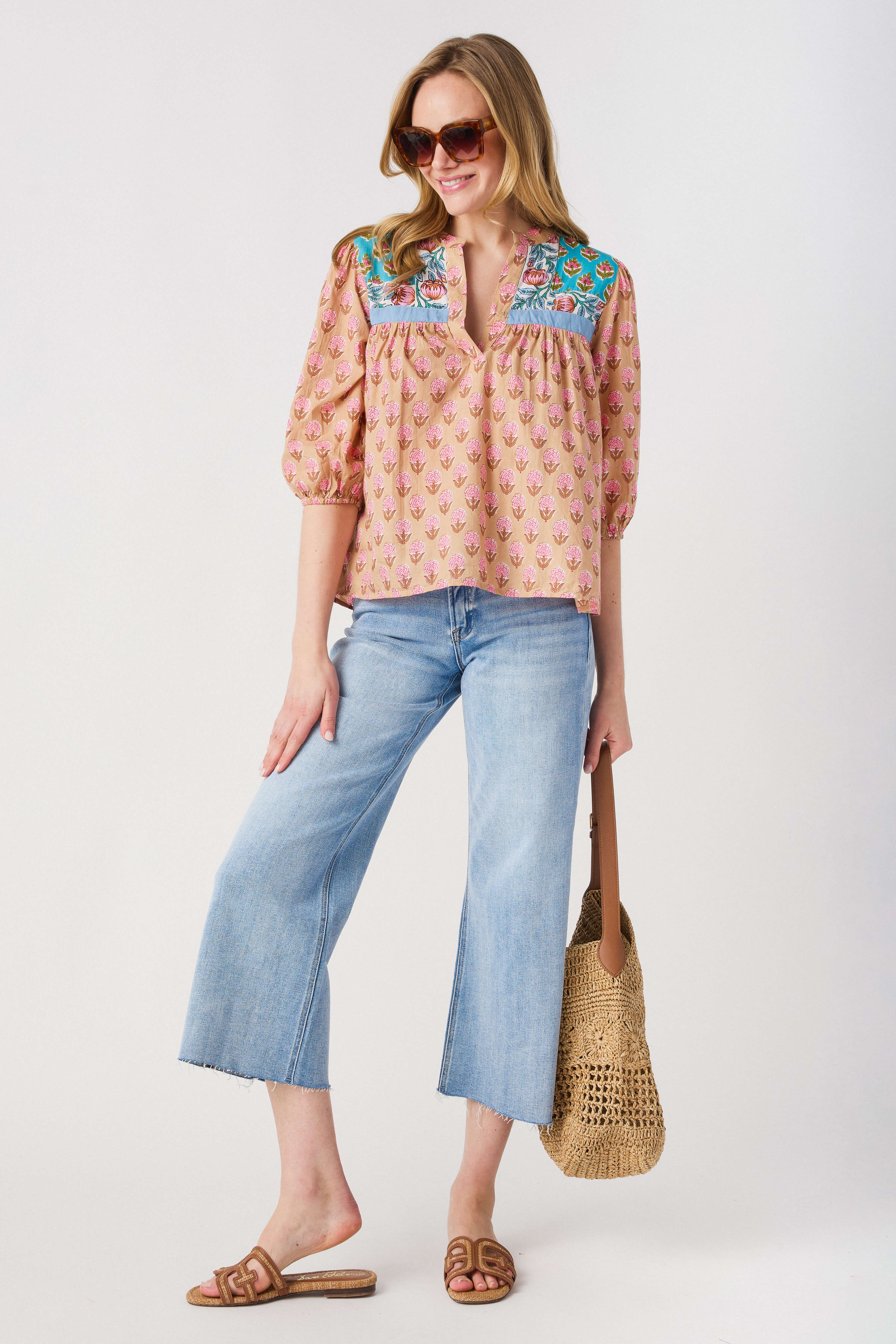 THML Sienna Block Print Top