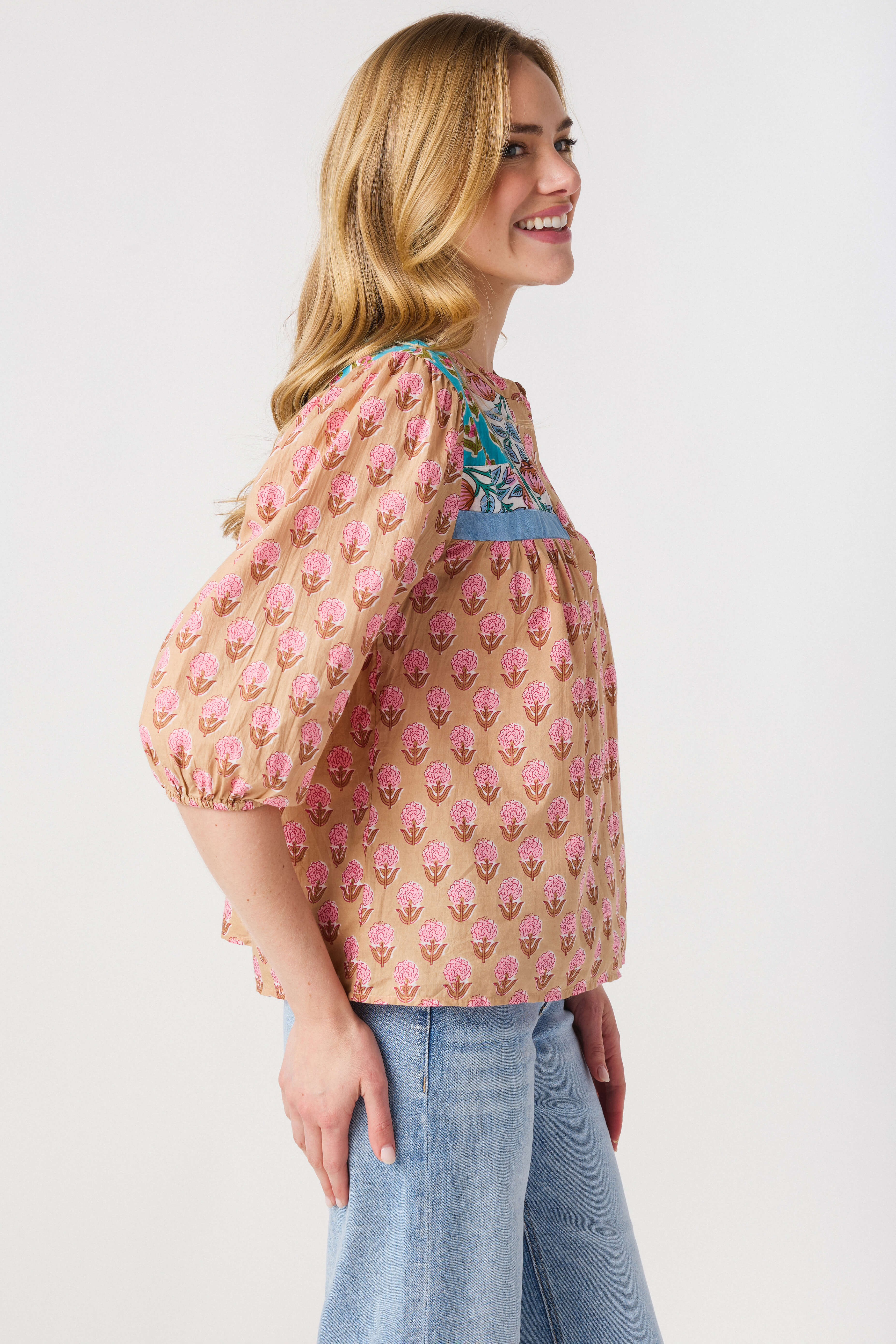 THML Sienna Block Print Top
