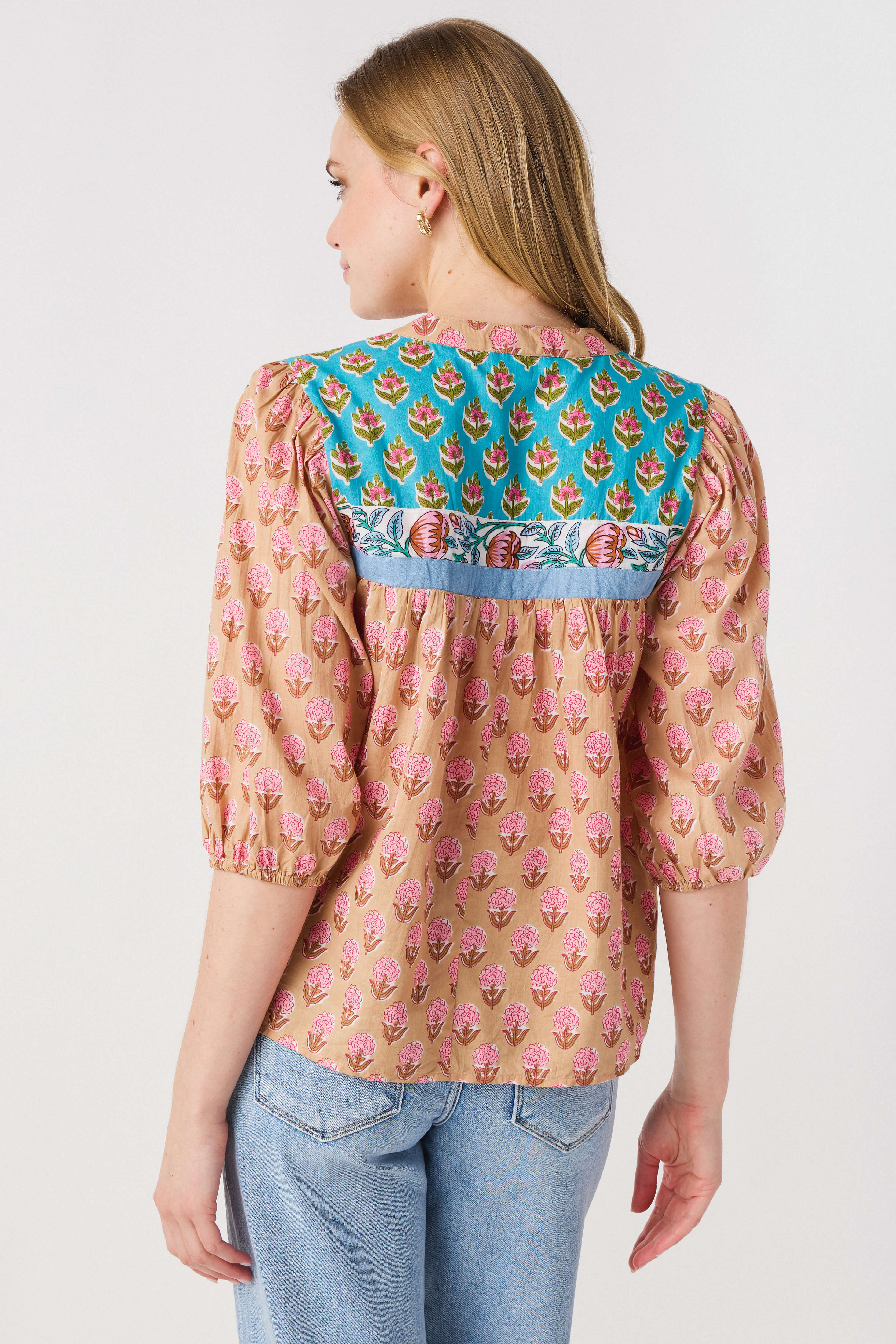 THML Sienna Block Print Top