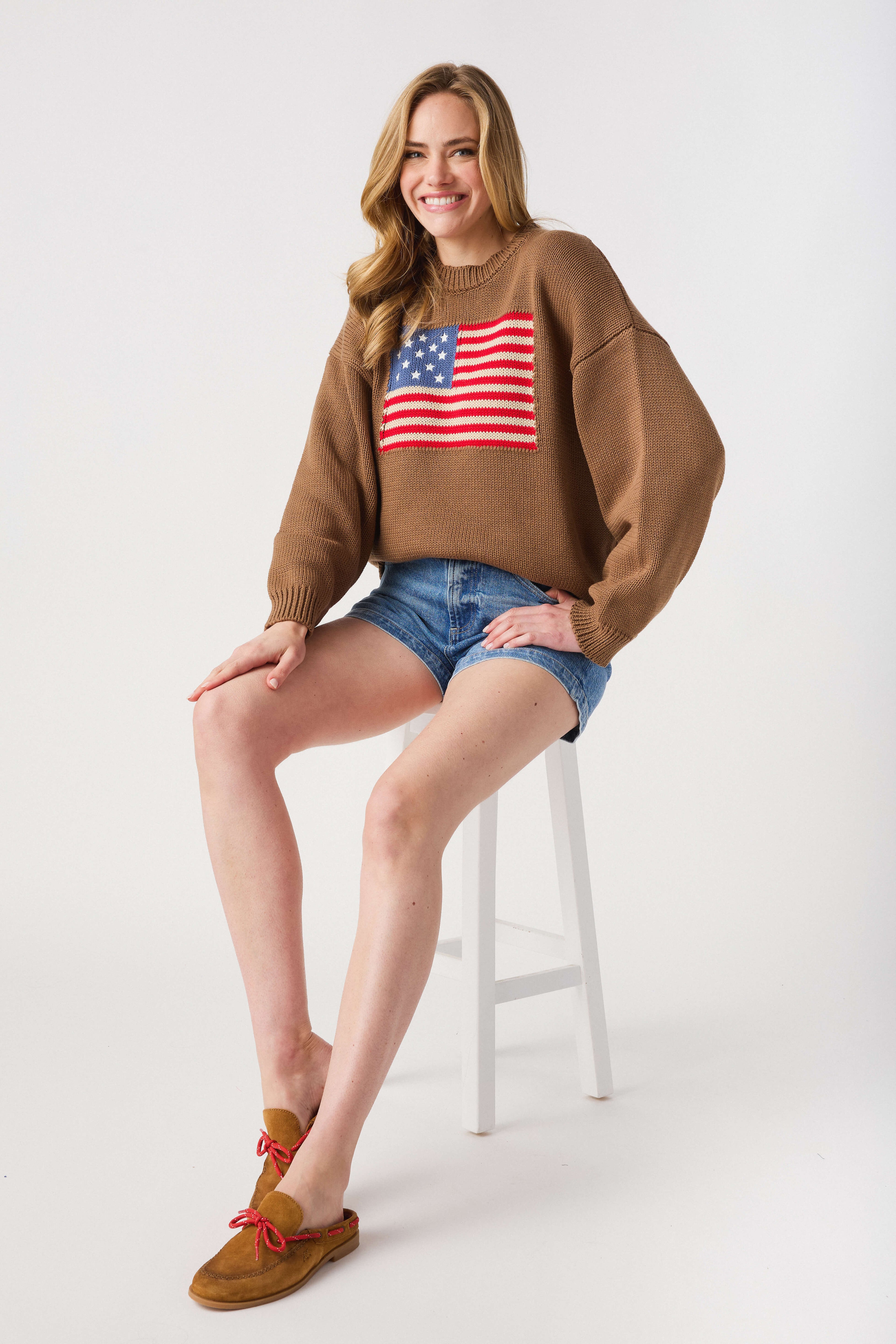 By Together Flag Crewneck Sweater