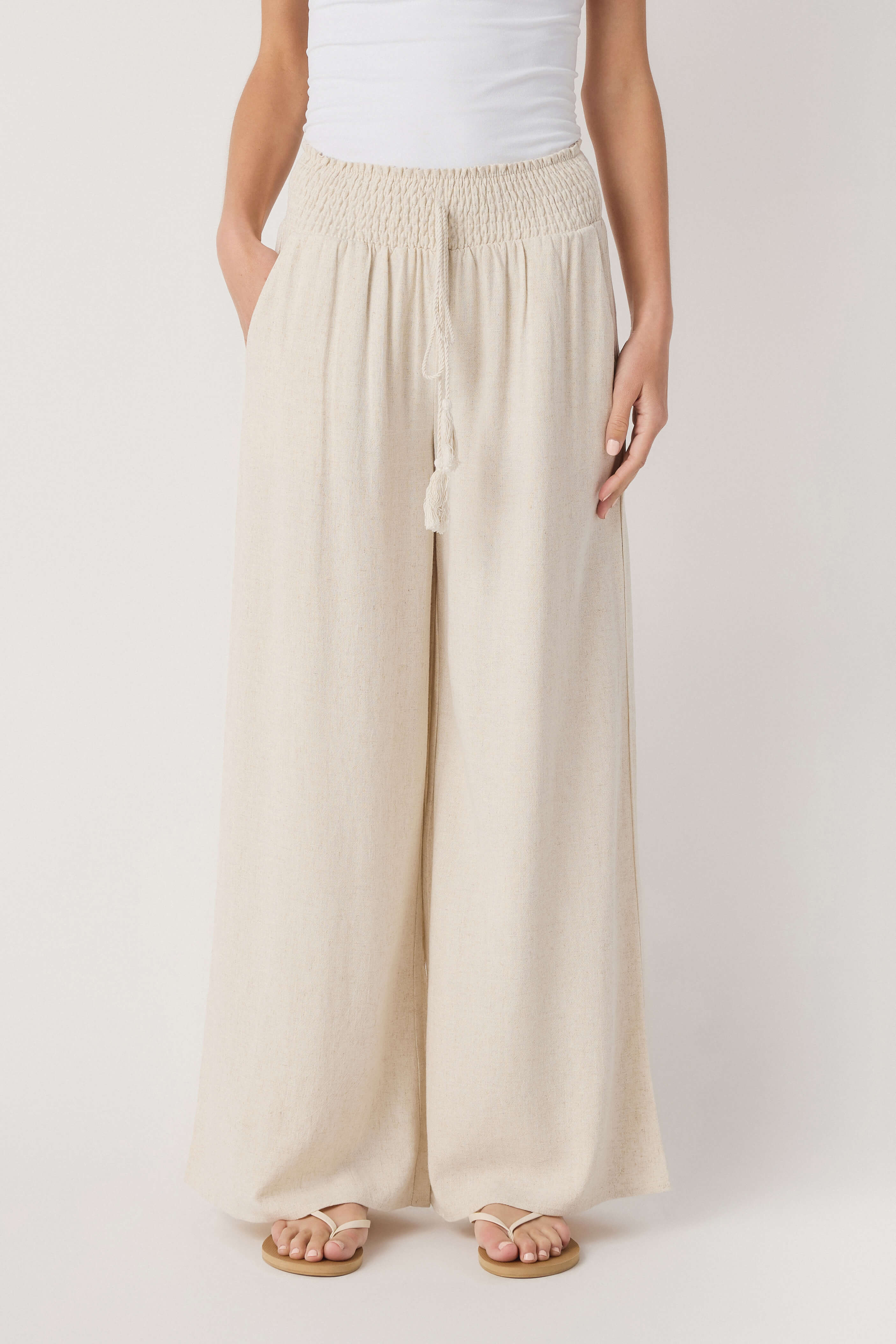 Miou Muse Smocked Waist Pants