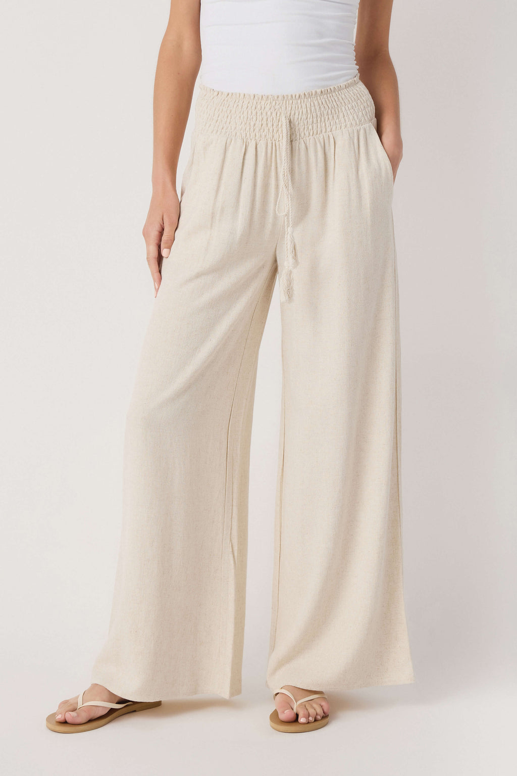 Miou Muse Smocked Waist Pants
