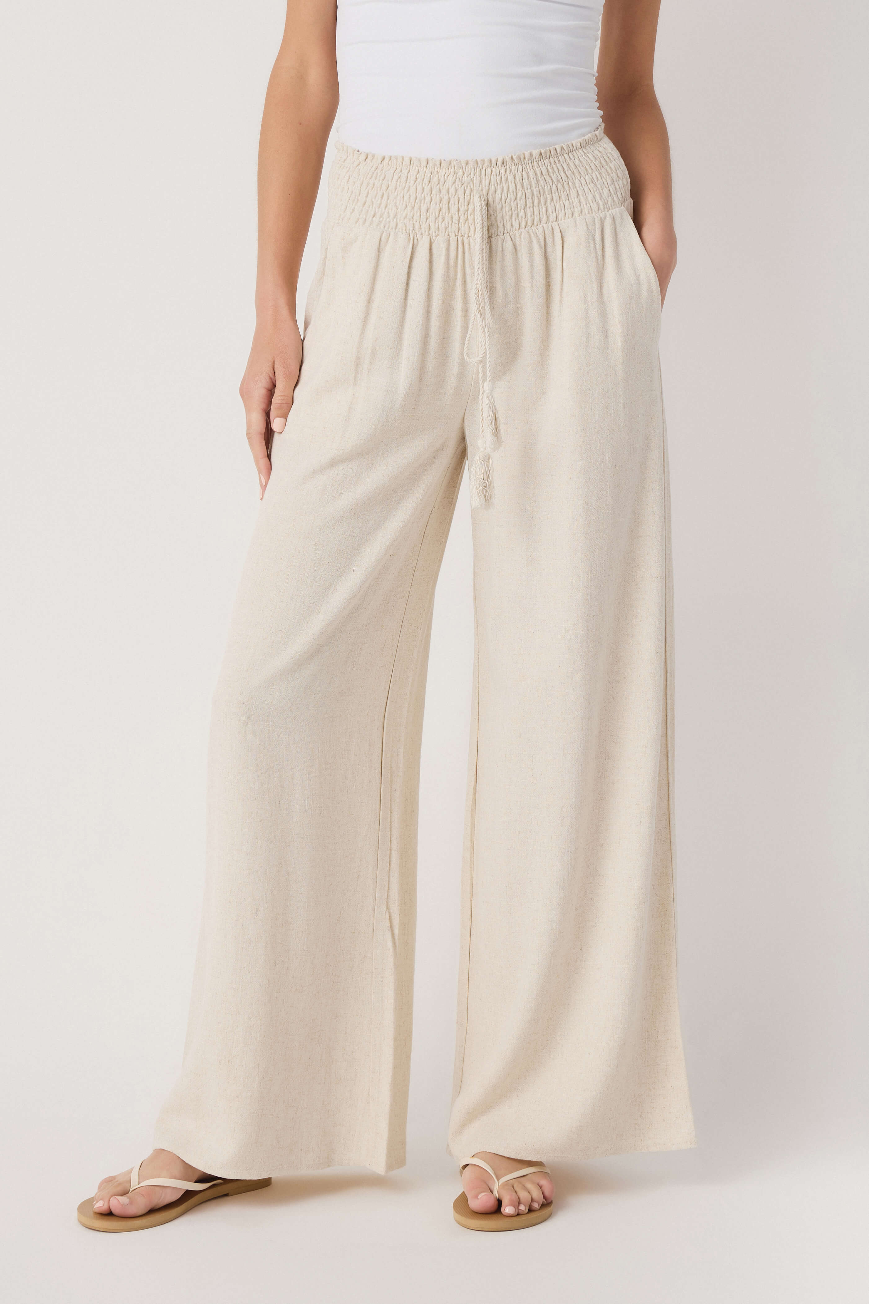Miou Muse Smocked Waist Pants